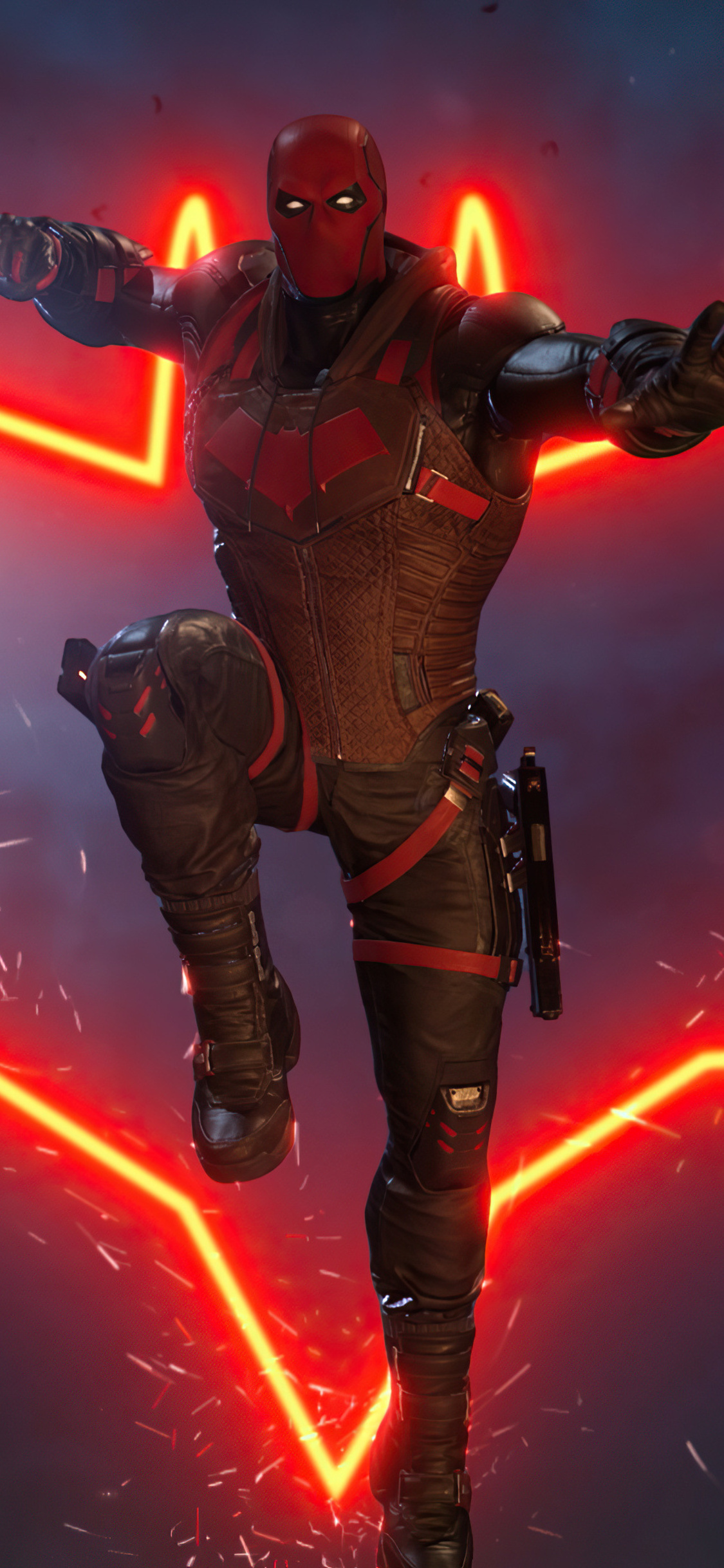 Red Hood, Gotham Knights, iPhone XS, 4K wallpapers, 1130x2440 HD Phone