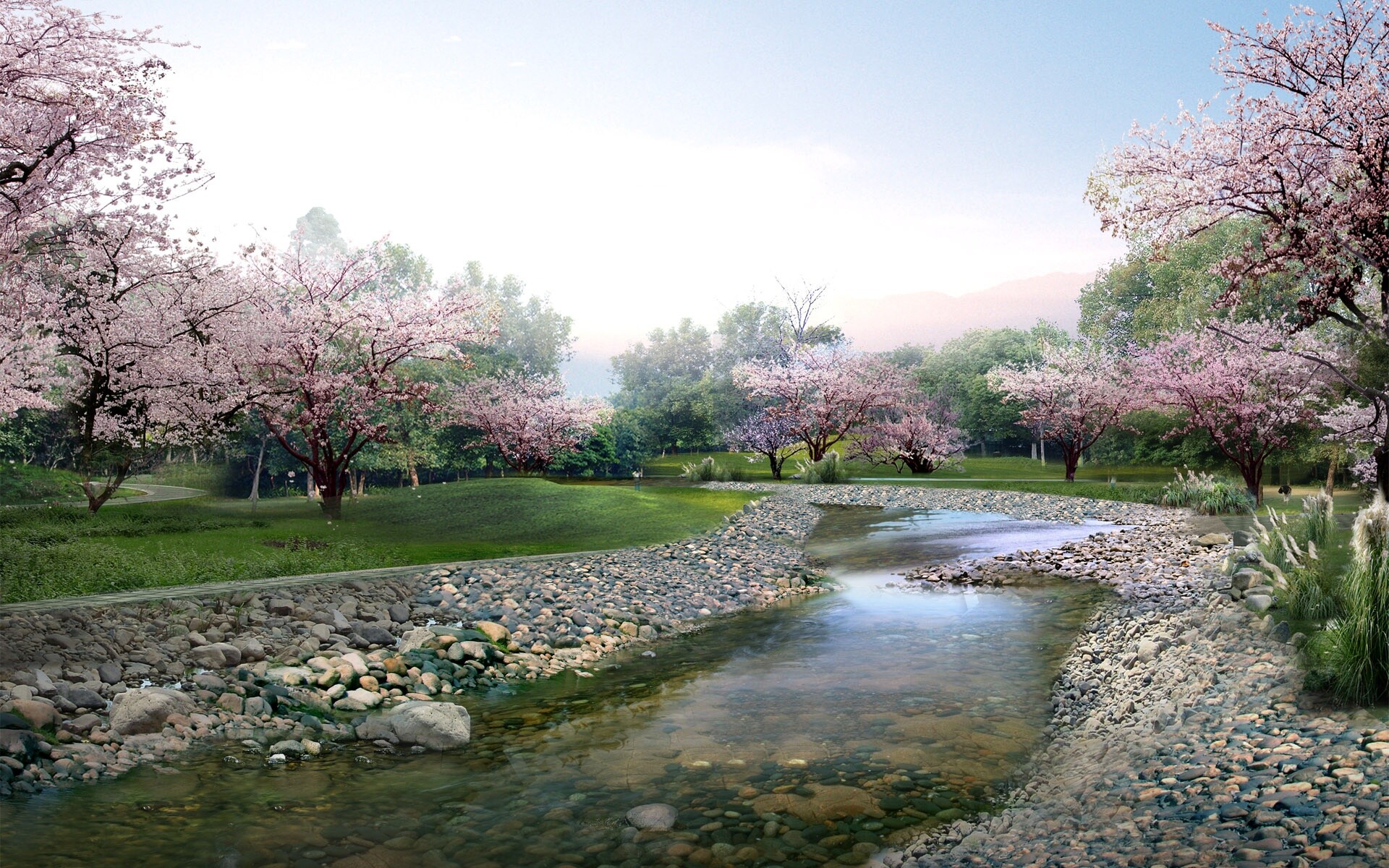 River, Spring Wallpaper, 1920x1200 HD Desktop