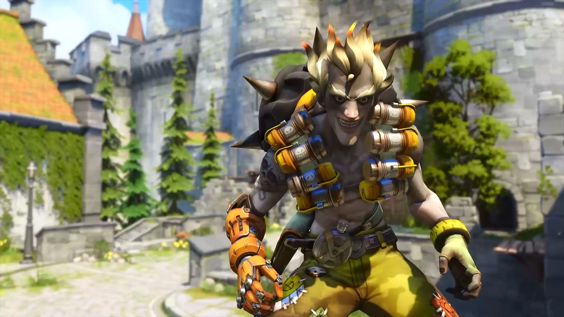 Junkrat, HD wallpaper, Colorful explosion, Samantha Anderson, 1920x1080 Full HD Desktop