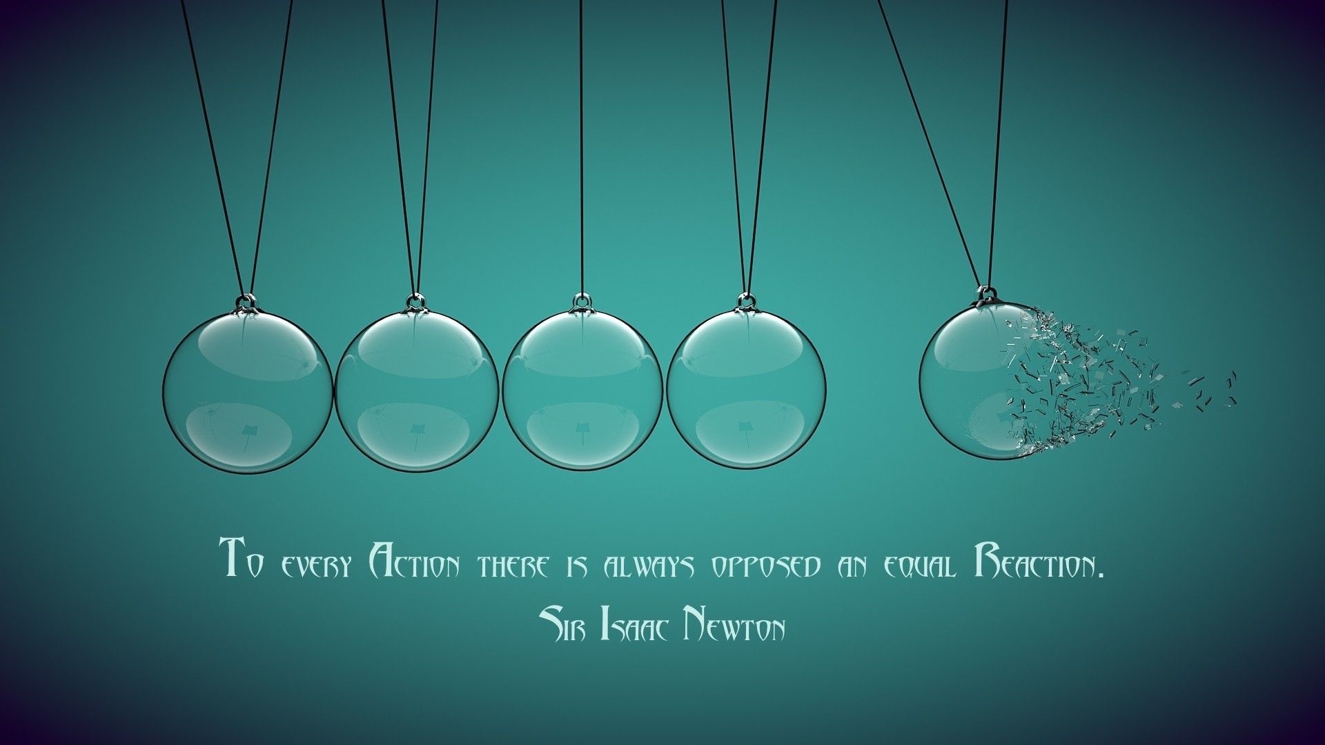 The third law of motion, Isaac Newton Wallpaper, 1920x1080 Full HD Desktop