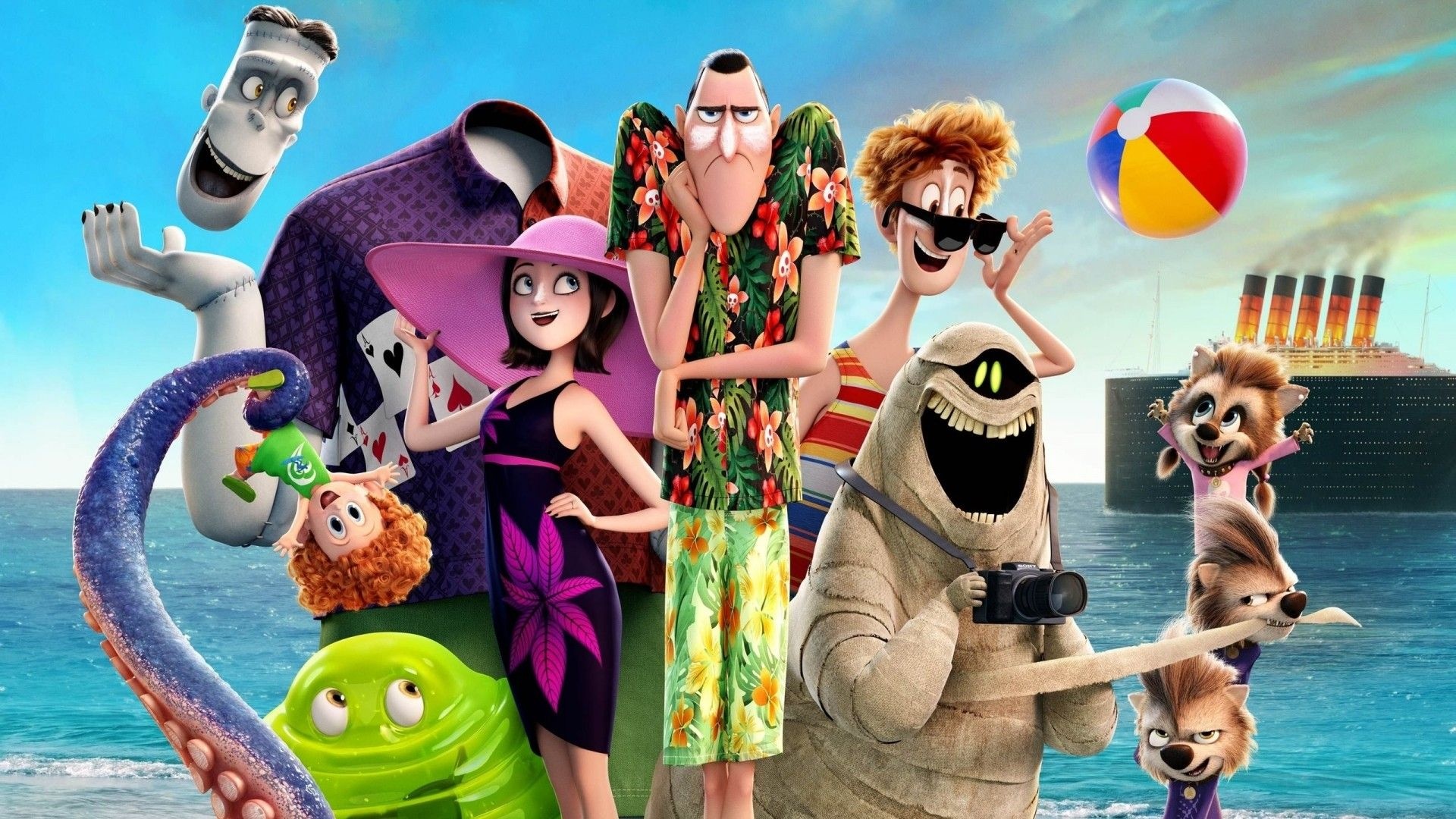 Hotel Transylvania, Monster vacation, Fang-tastic adventures, Fun-filled 3D, 1920x1080 Full HD Desktop