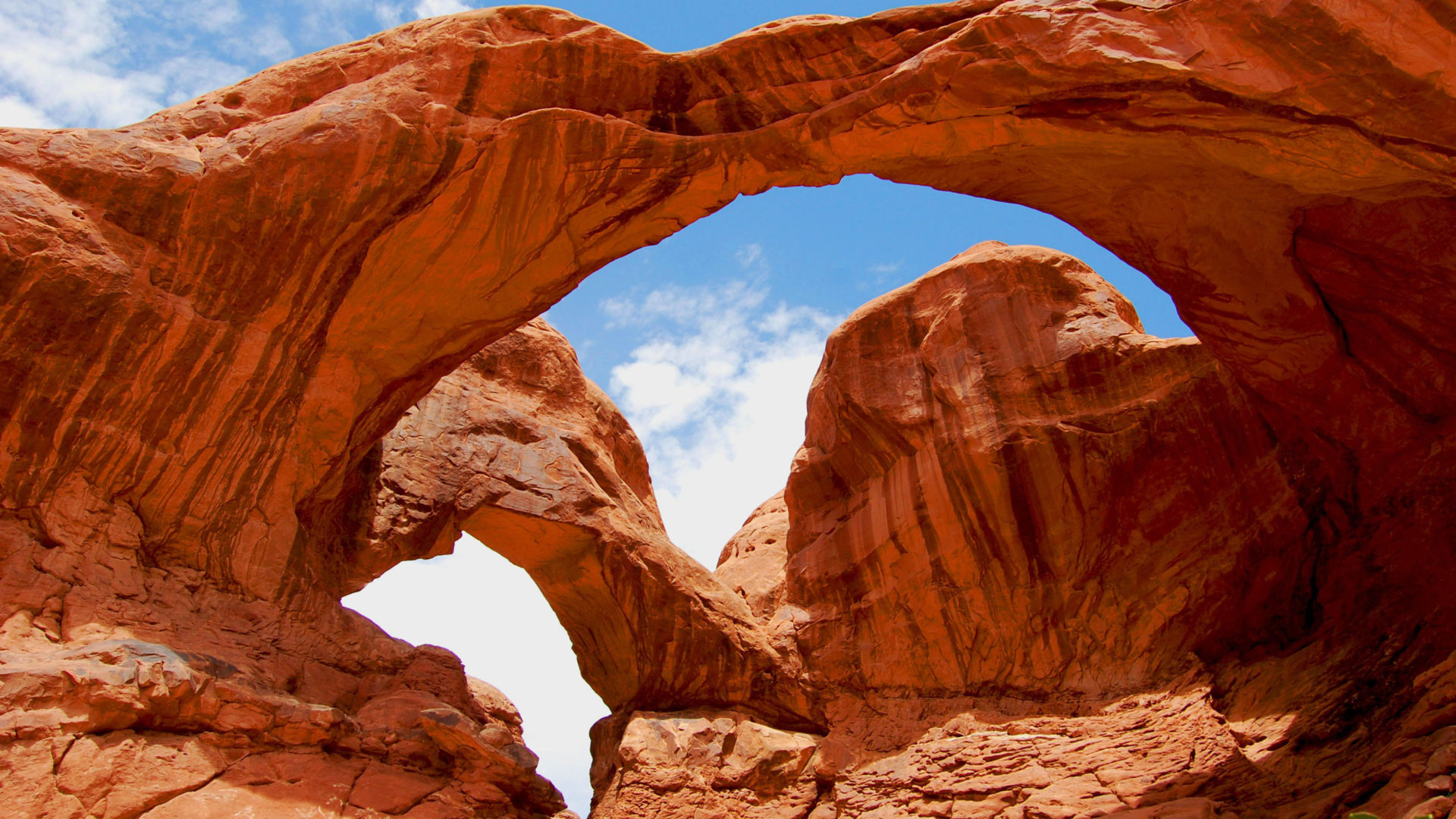 Utah travels, Double arch national park, Moab Utah, USA, 1920x1080 Full HD Desktop