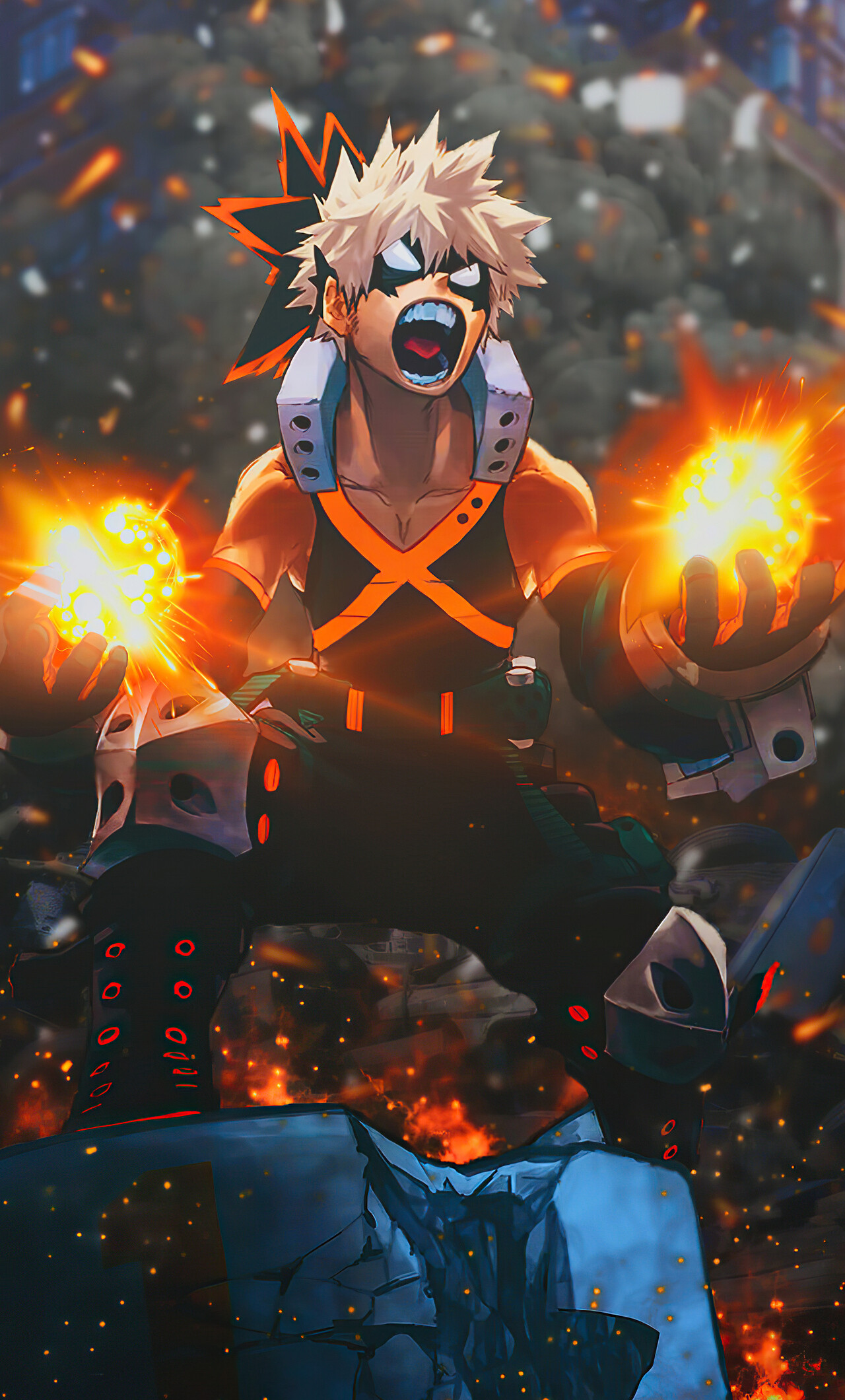 My Hero Academia anime, Bakugou Boku no Hero Academia, 1280x2120 HD Phone