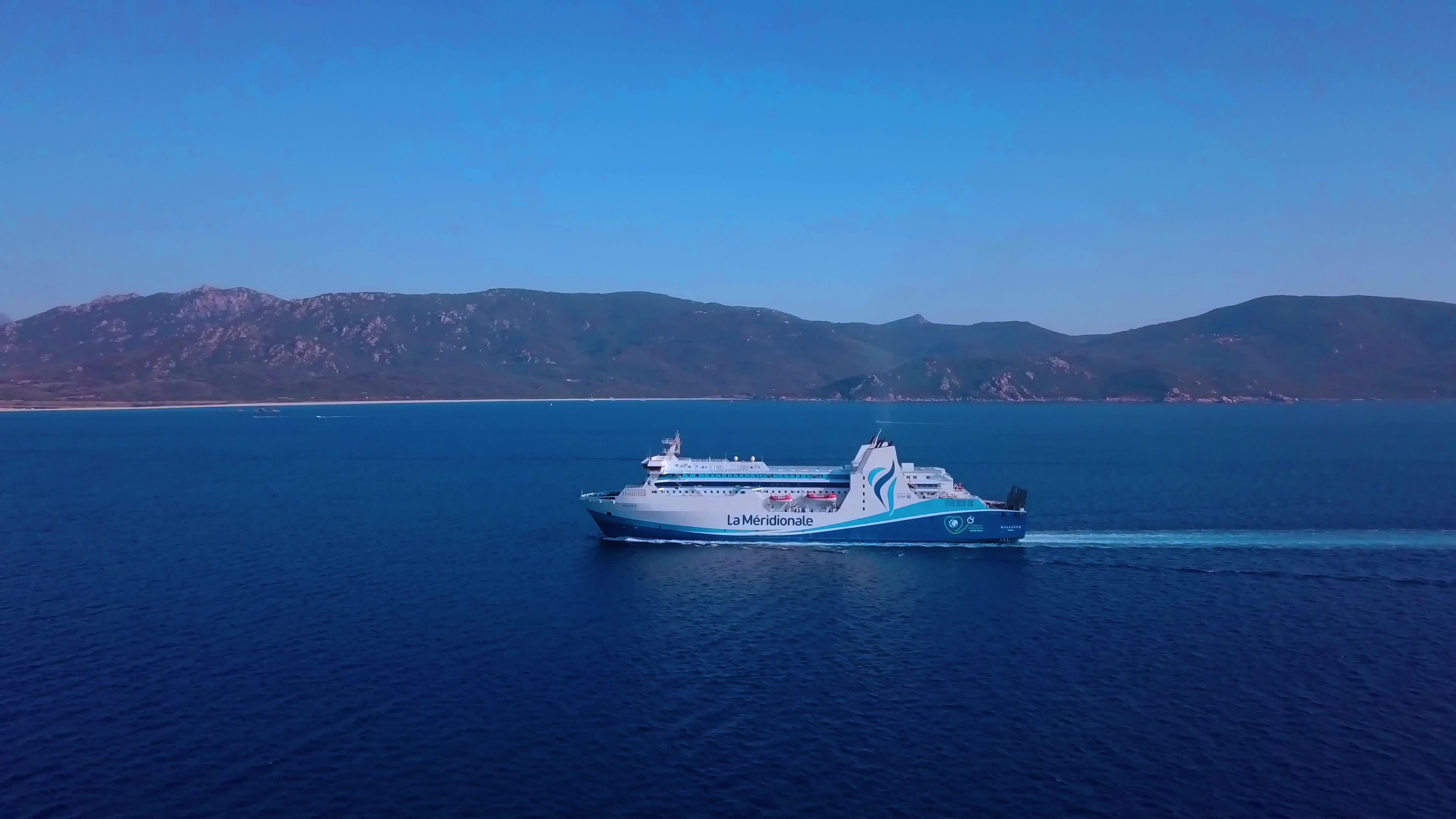 Aerial drone footage, 4K filming, Ferry journey, Stunning visuals, 3840x2160 4K Desktop