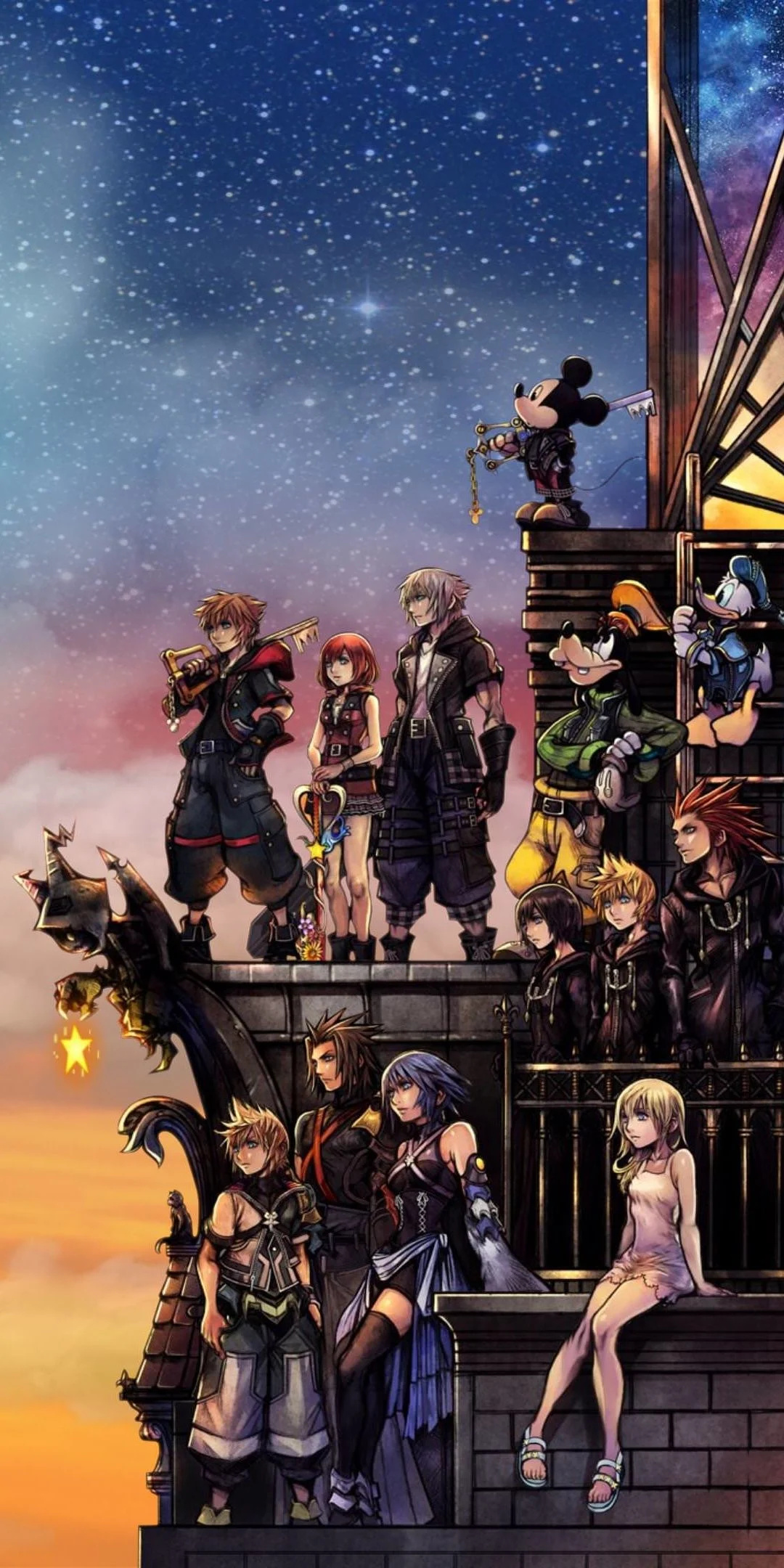 Kingdom Hearts, Mobile wallpapers, Game characters, Epic adventures, 1080x2160 HD Phone