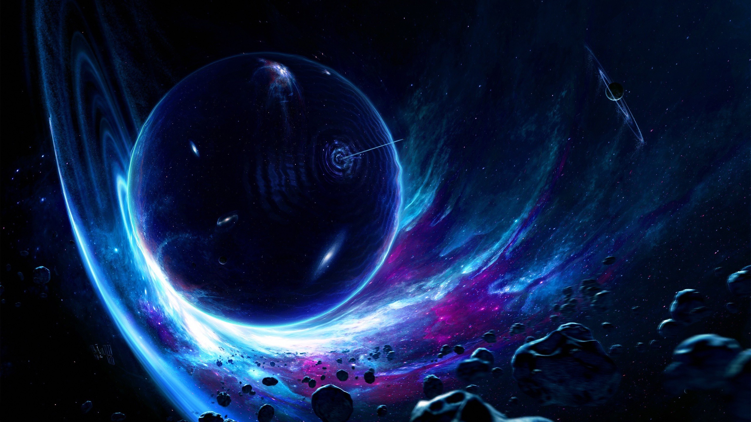 Interstellar beauty, Astral art, Cosmic wonder, Space exploration, 2560x1440 HD Desktop