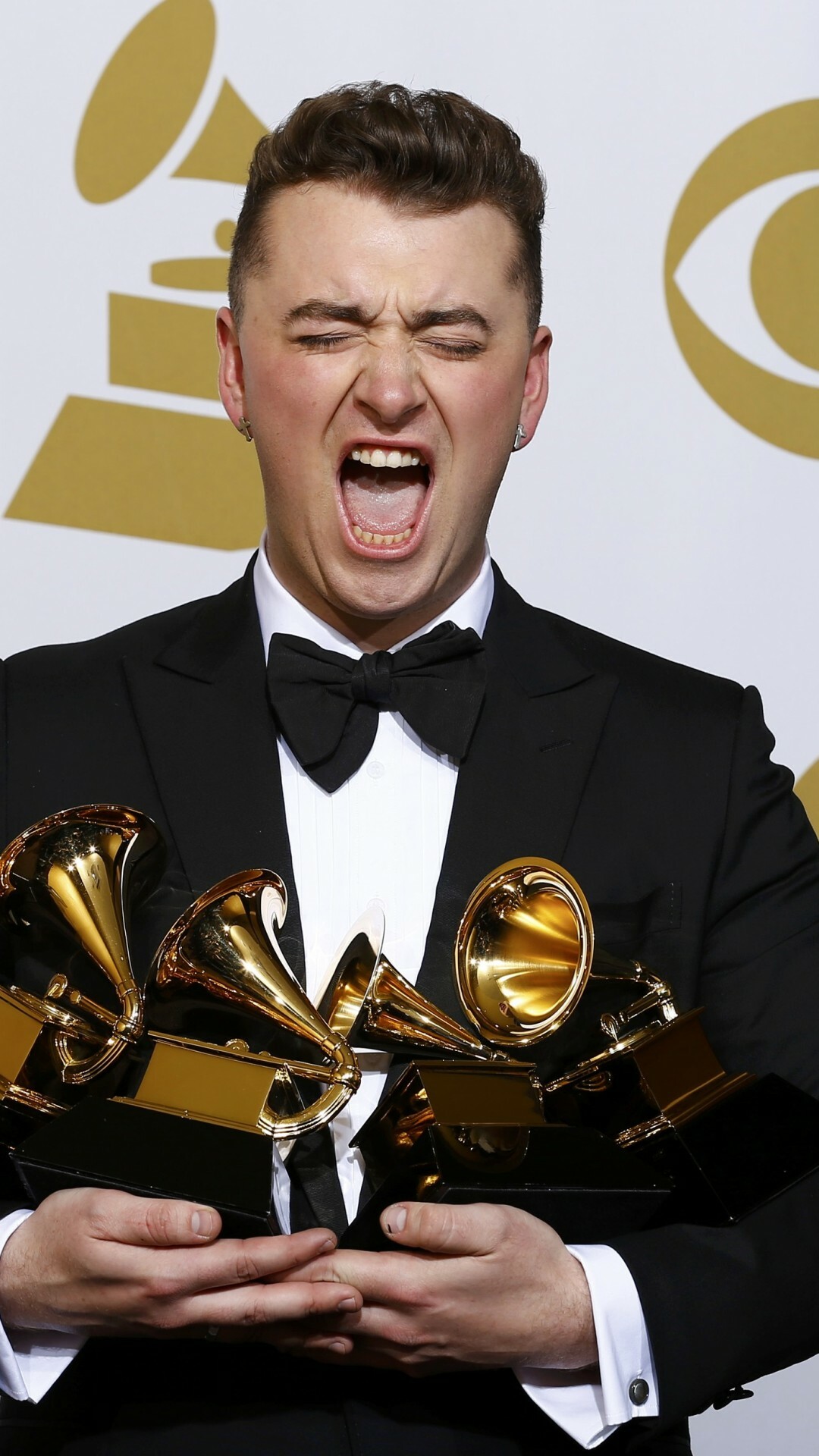 Sam Smith, Grammys success, Record-breaking artist, Musical achievement, 1080x1920 Full HD Phone