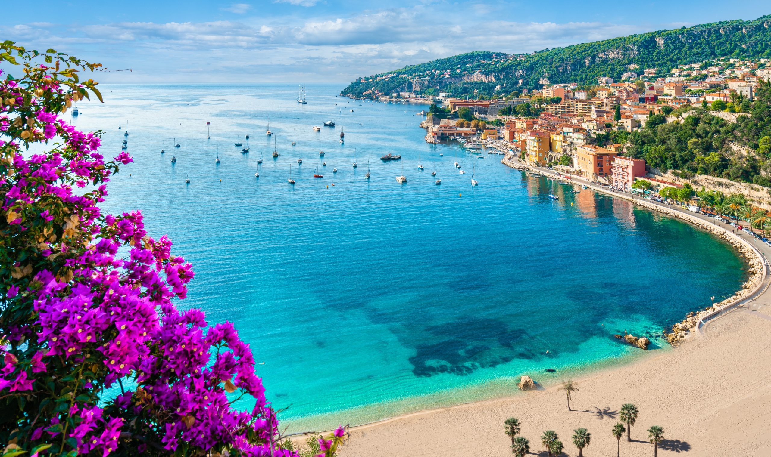 Villefranche Bay, Nice Wallpaper, 2560x1520 HD Desktop