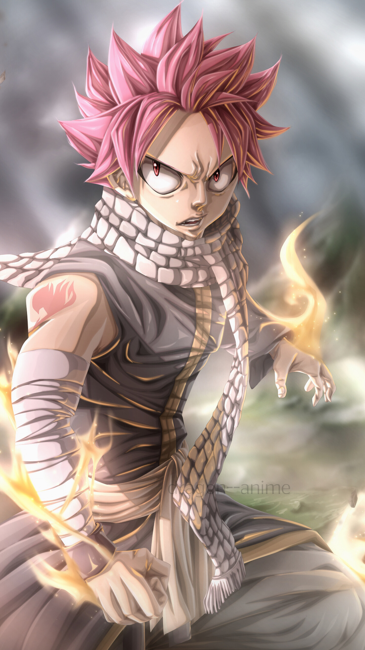 Natsu Fairy Tail, 4K Samsung Galaxy, HD wallpapers, 1440x2560 HD Phone