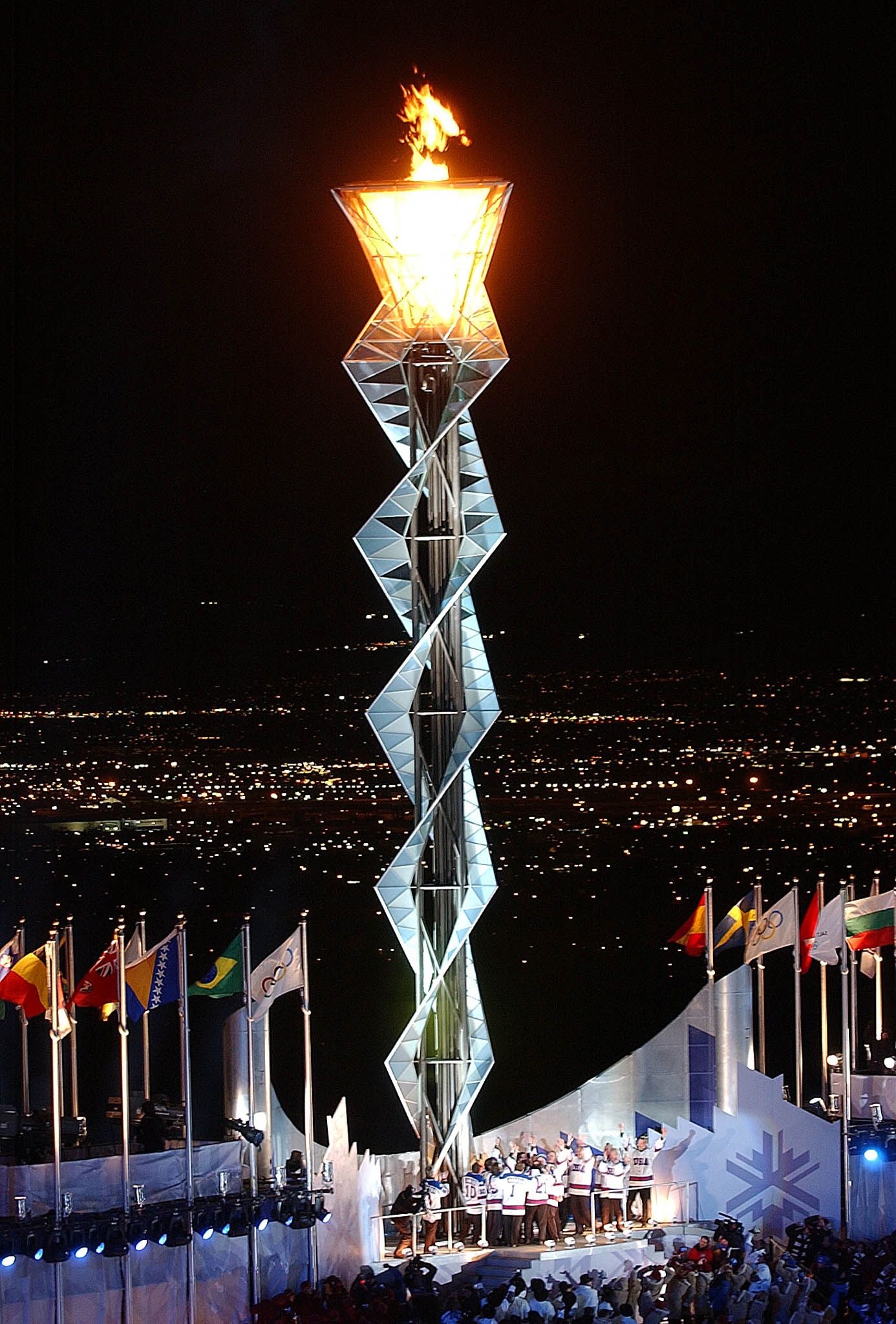 Salt Lake City 2002, Olympic Flame Wallpaper, 1390x2050 HD Phone