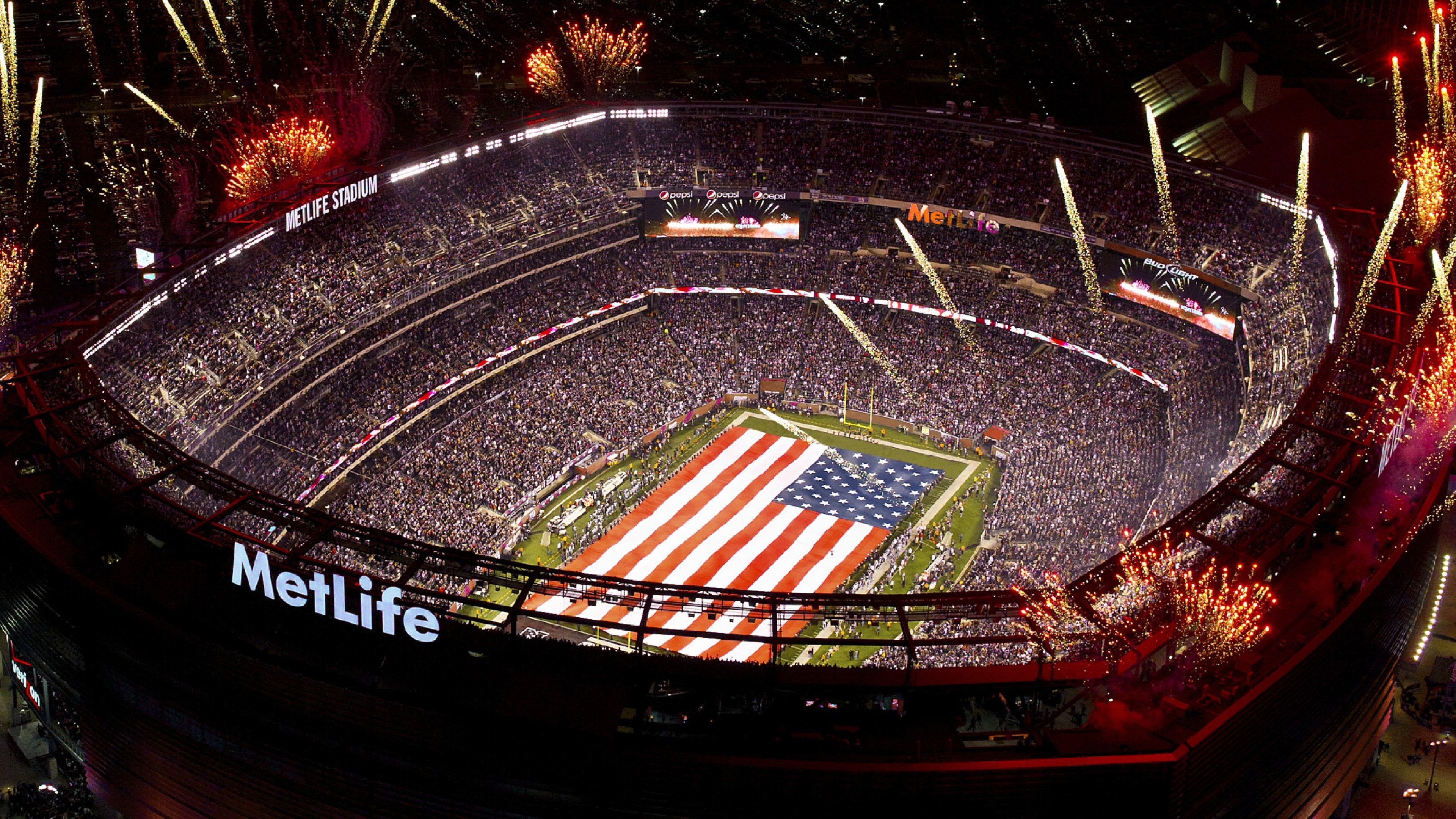 MetLife Stadium, Super Bowl LVI Wallpaper, 3840x2160 4K Desktop