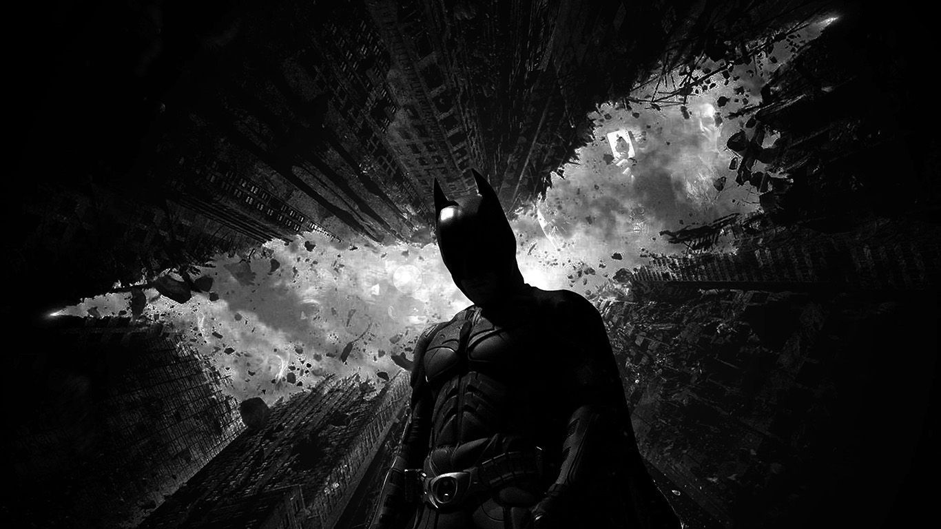 Batman Dark Bw Hero Art 1370x770