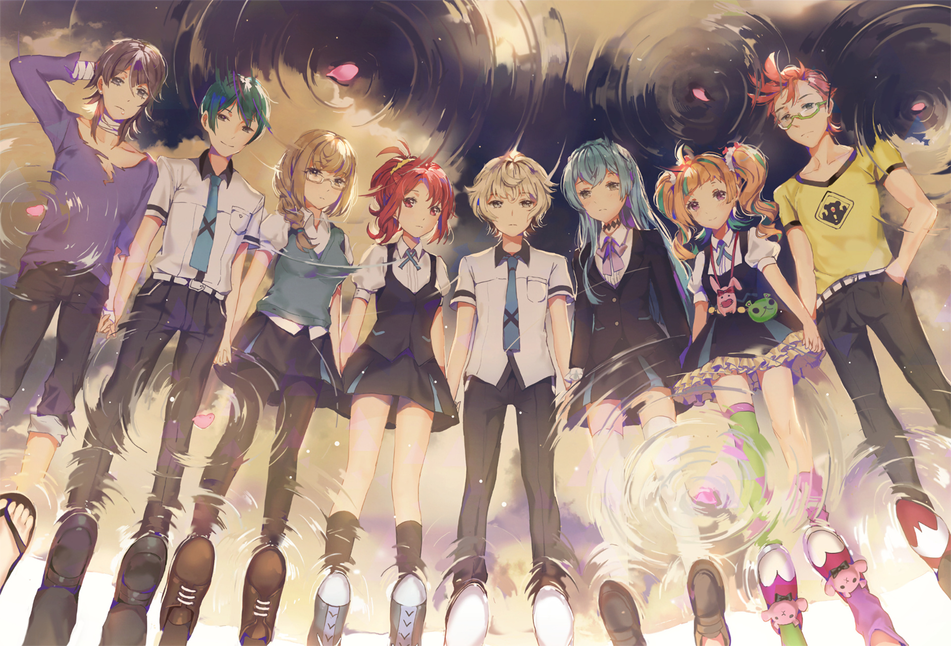 Kiznaiver (Anime), Vibrant anime art, Colorful characters, Emotional journey, 1920x1310 HD Desktop