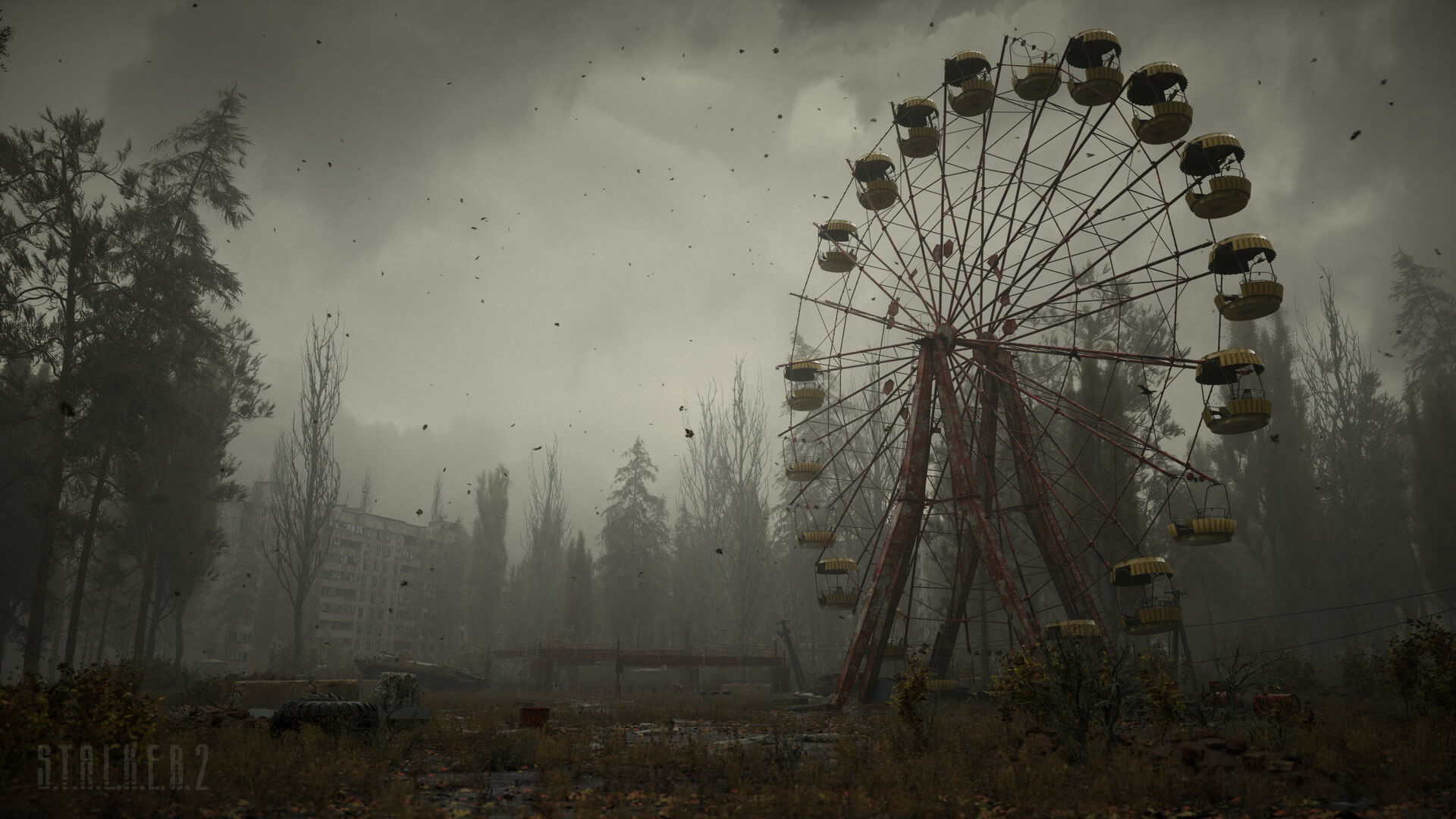 Pripyat Ferris wheel, S.T.A.L.K.E.R. 2 Wallpaper, 1920x1080 Full HD Desktop