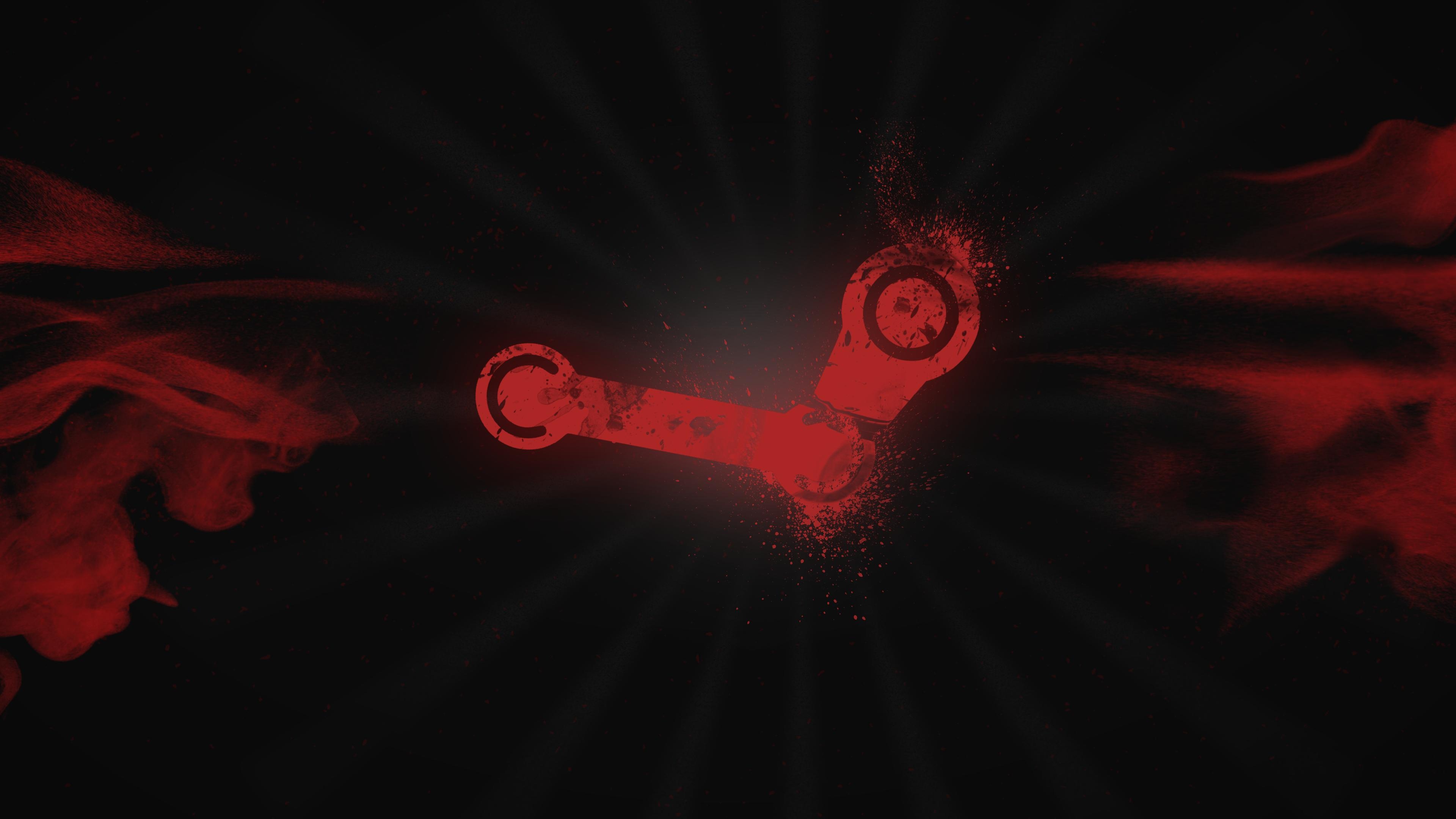 Steam logo, Brand recognition, Iconic symbol, Digital identity, 3840x2160 4K Desktop