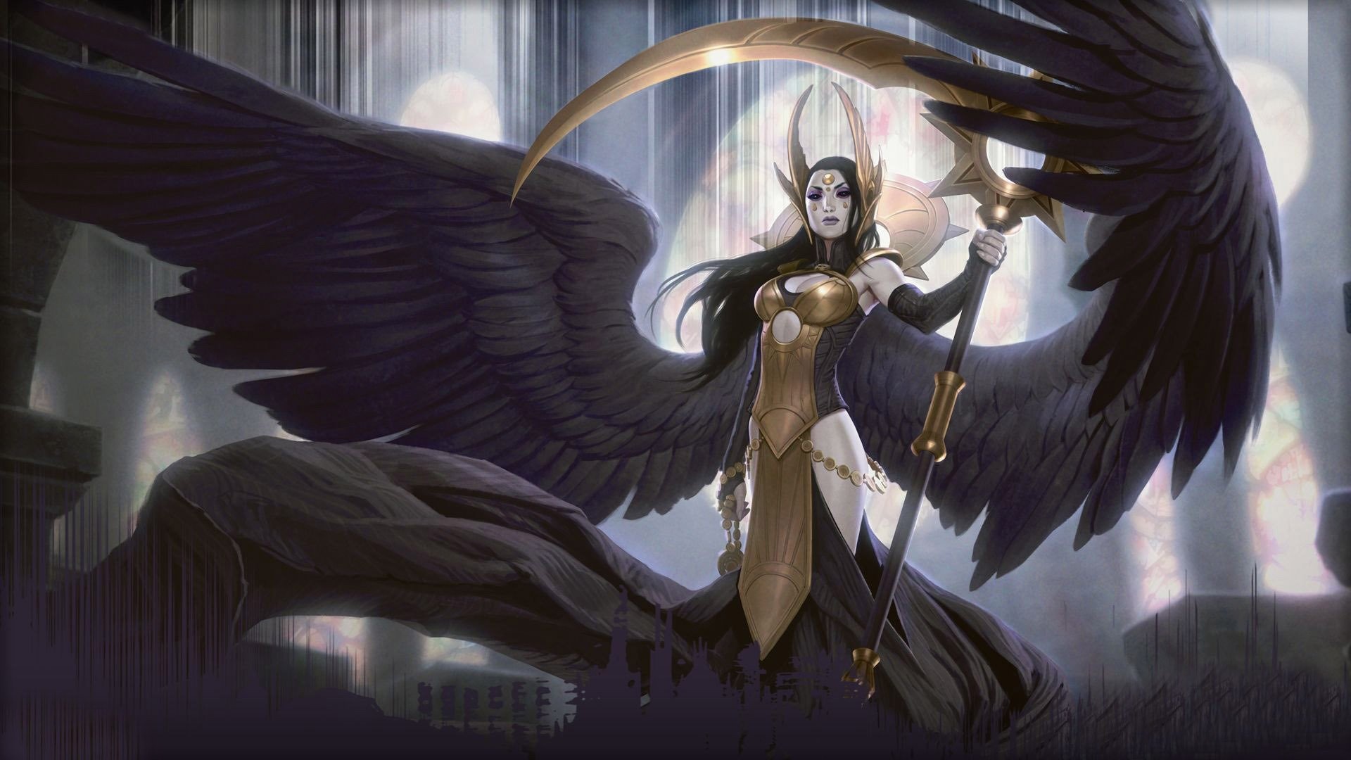 Deathpact Angel, Magic: The Gathering Wallpaper, 1920x1080 Full HD Desktop