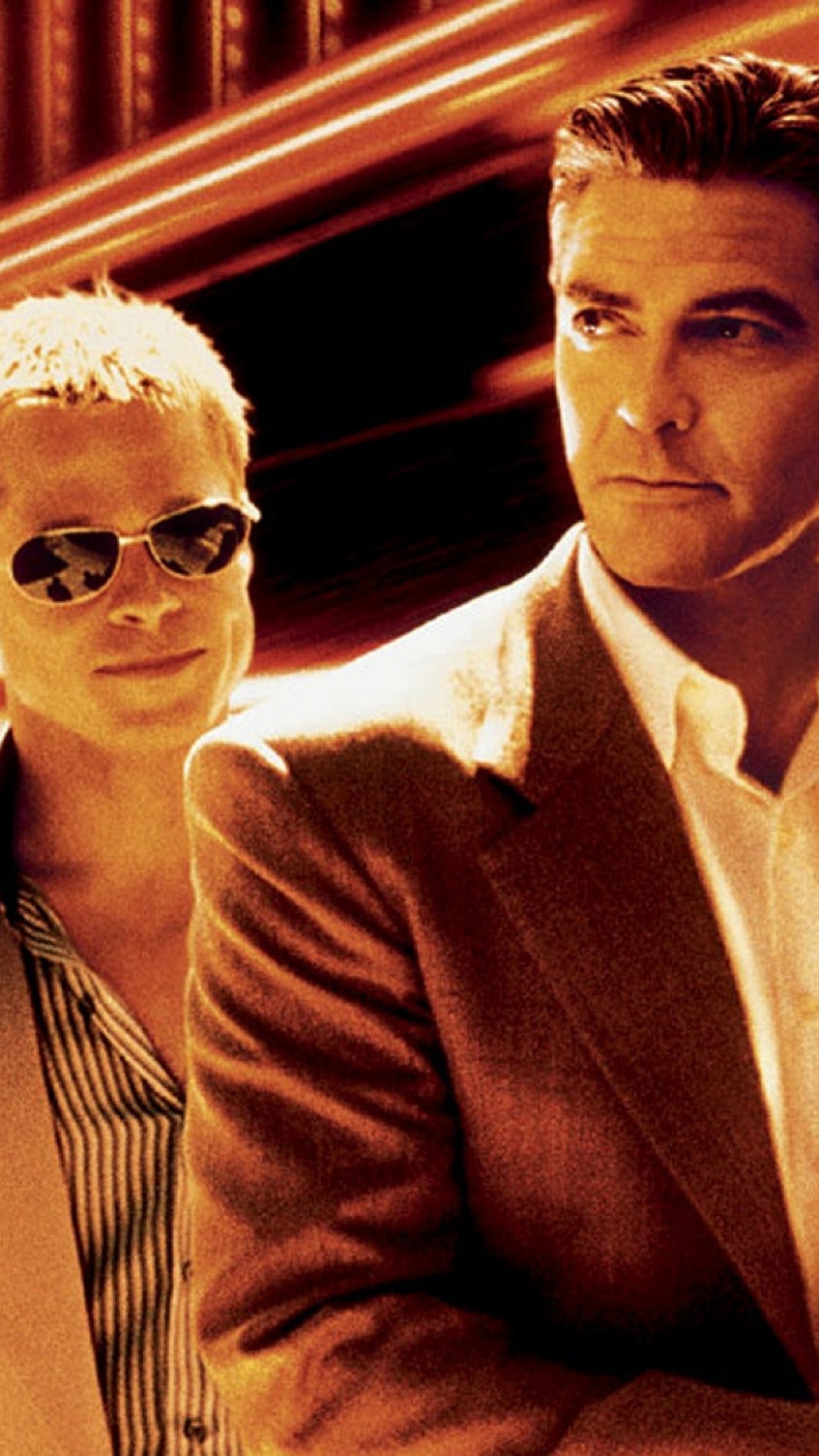 Ocean's Eleven, George Clooney's ensemble, Stylish movie team, Heist thrill, 1250x2210 HD Phone