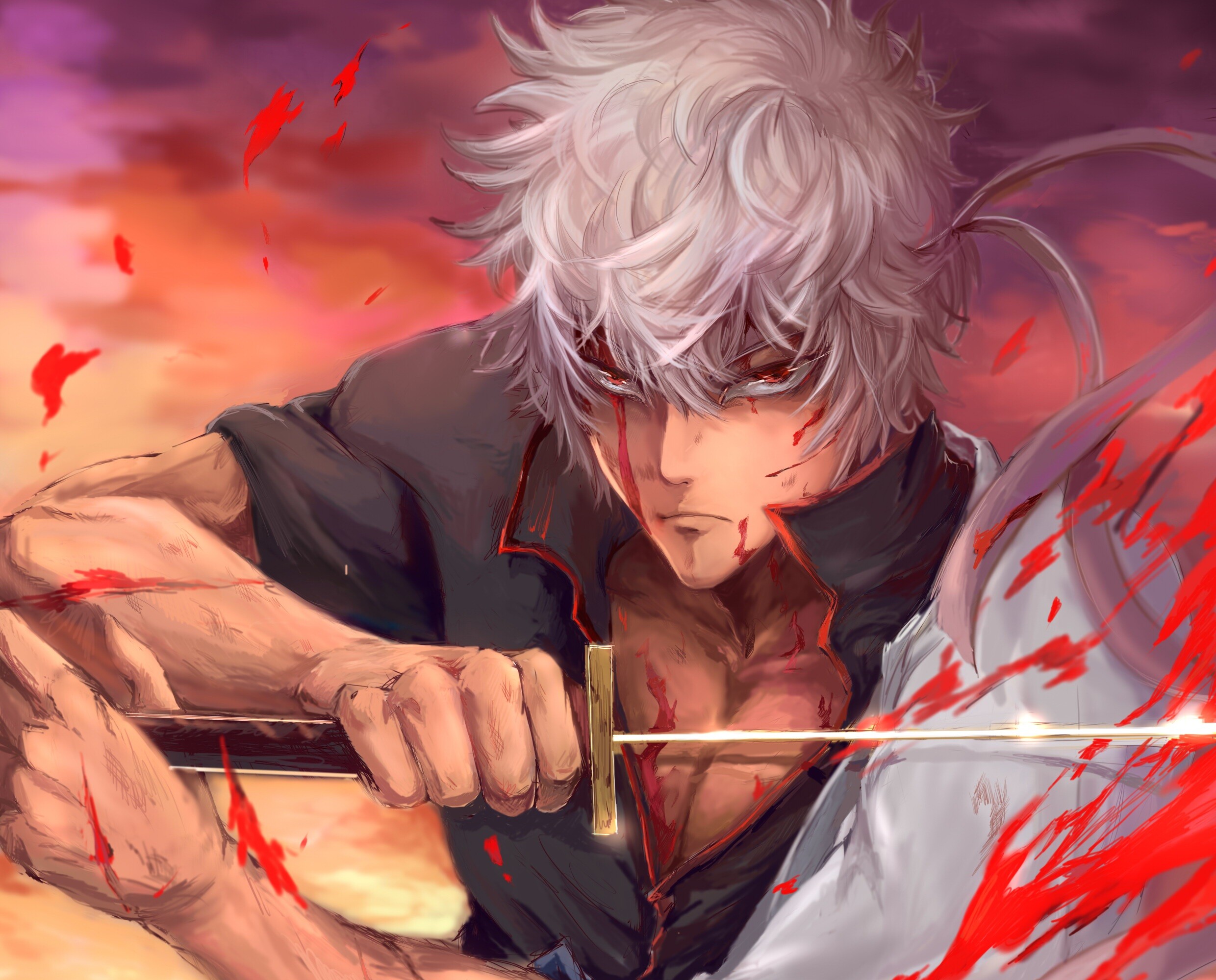 Gintama HD wallpaper, Artistic design, Colorful visuals, Attention-grabbing, 2480x2000 HD Desktop