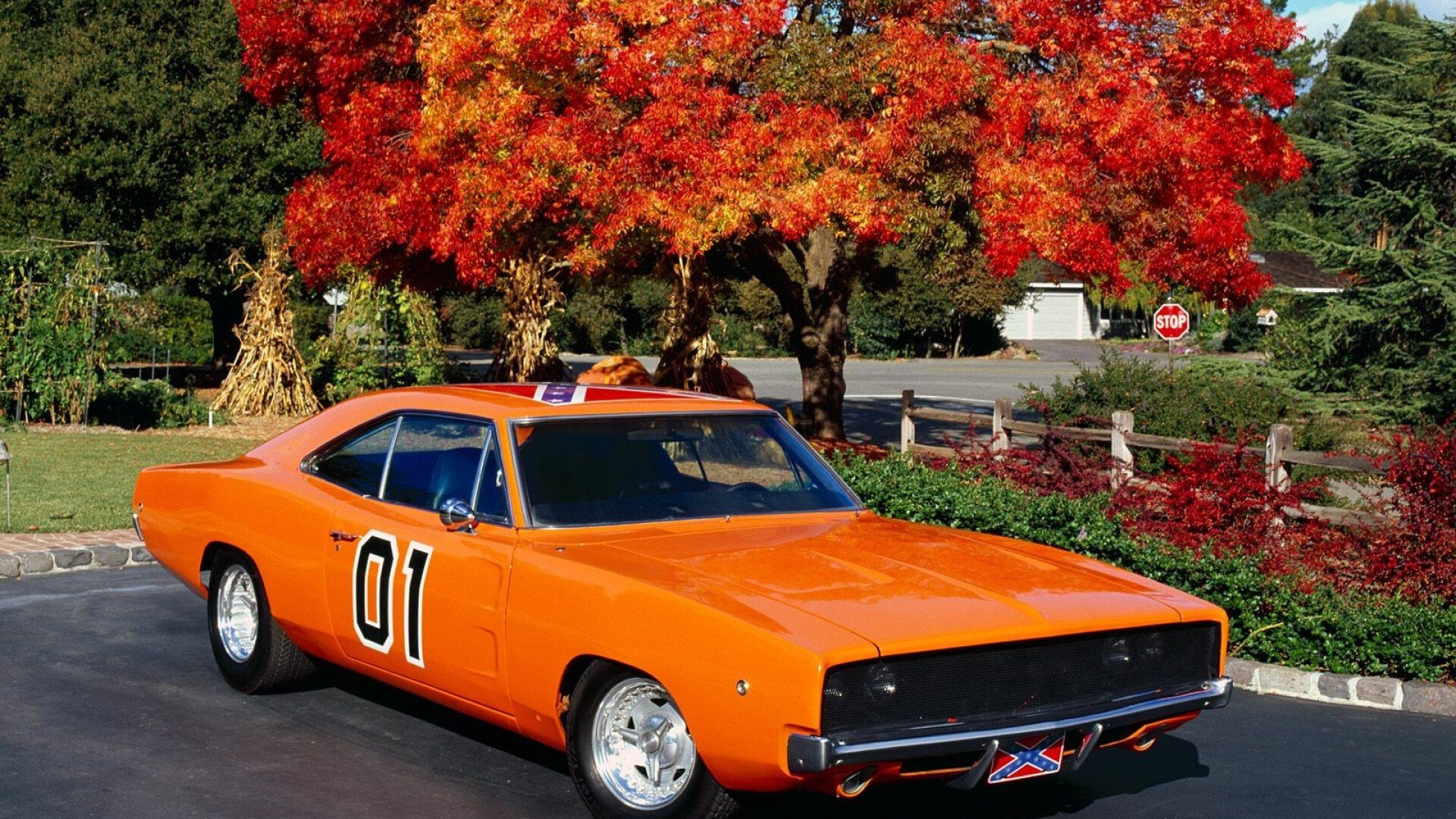 General Lee Car, Dodge Charger, Muscle hot rod, Television tribute, 1920x1080 Full HD Desktop