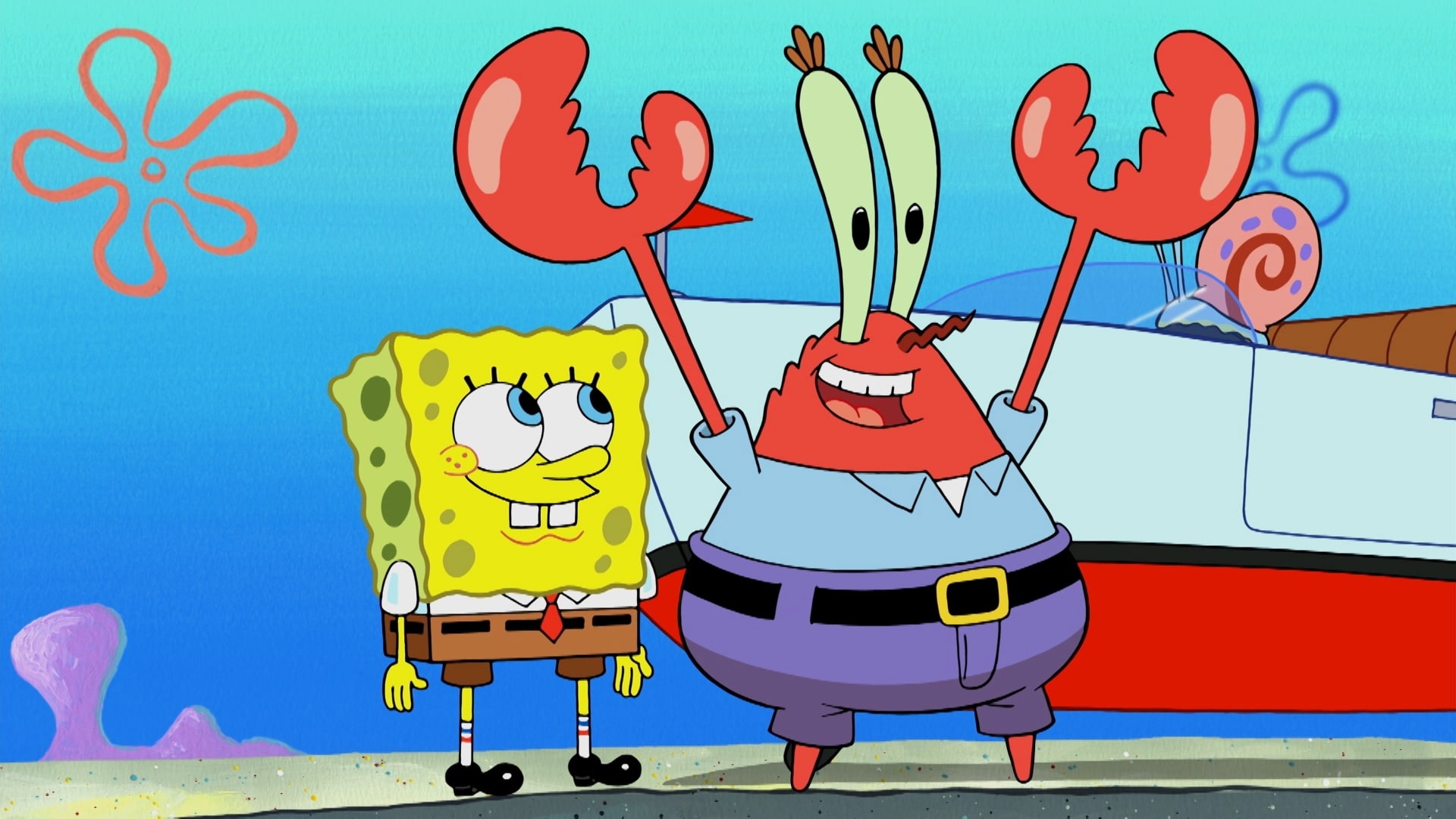 Mr. Krabs wallpapers, Supertab themes, SpongeBob's boss, Undersea adventures, 1920x1080 Full HD Desktop