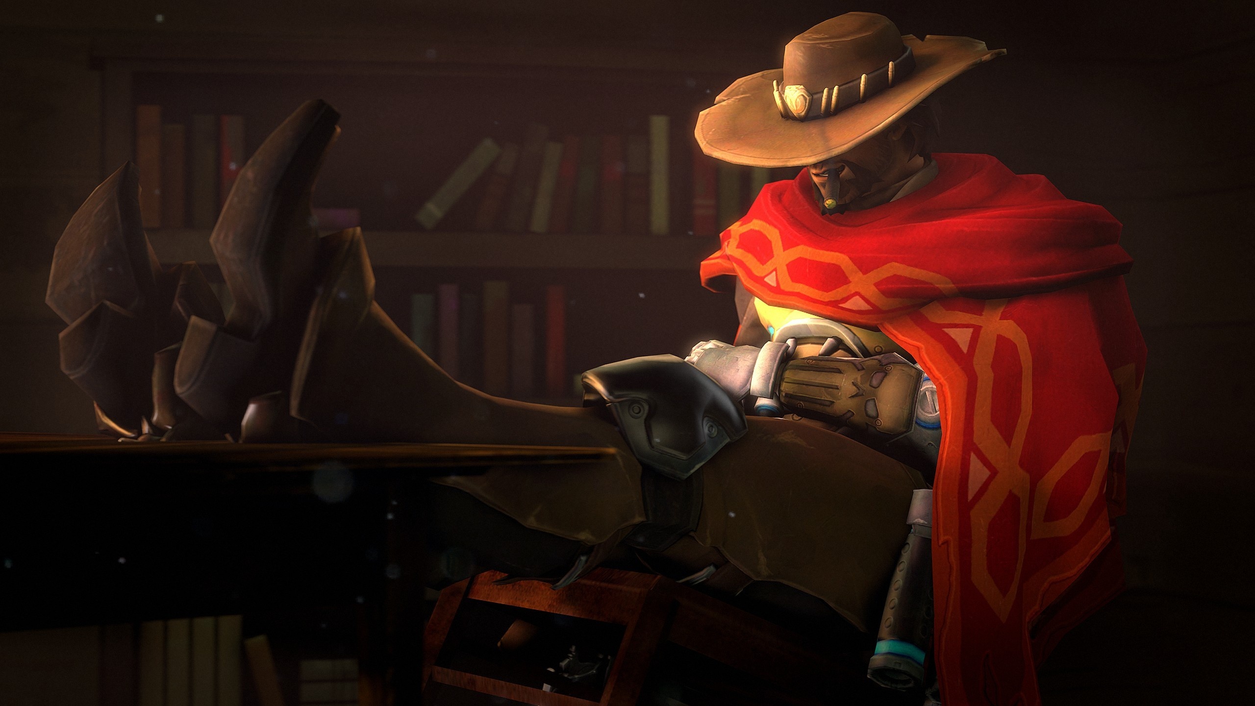 McCree, Overwatch wallpapers, Heroic gunslinger, Fearless fighter, 2560x1440 HD Desktop