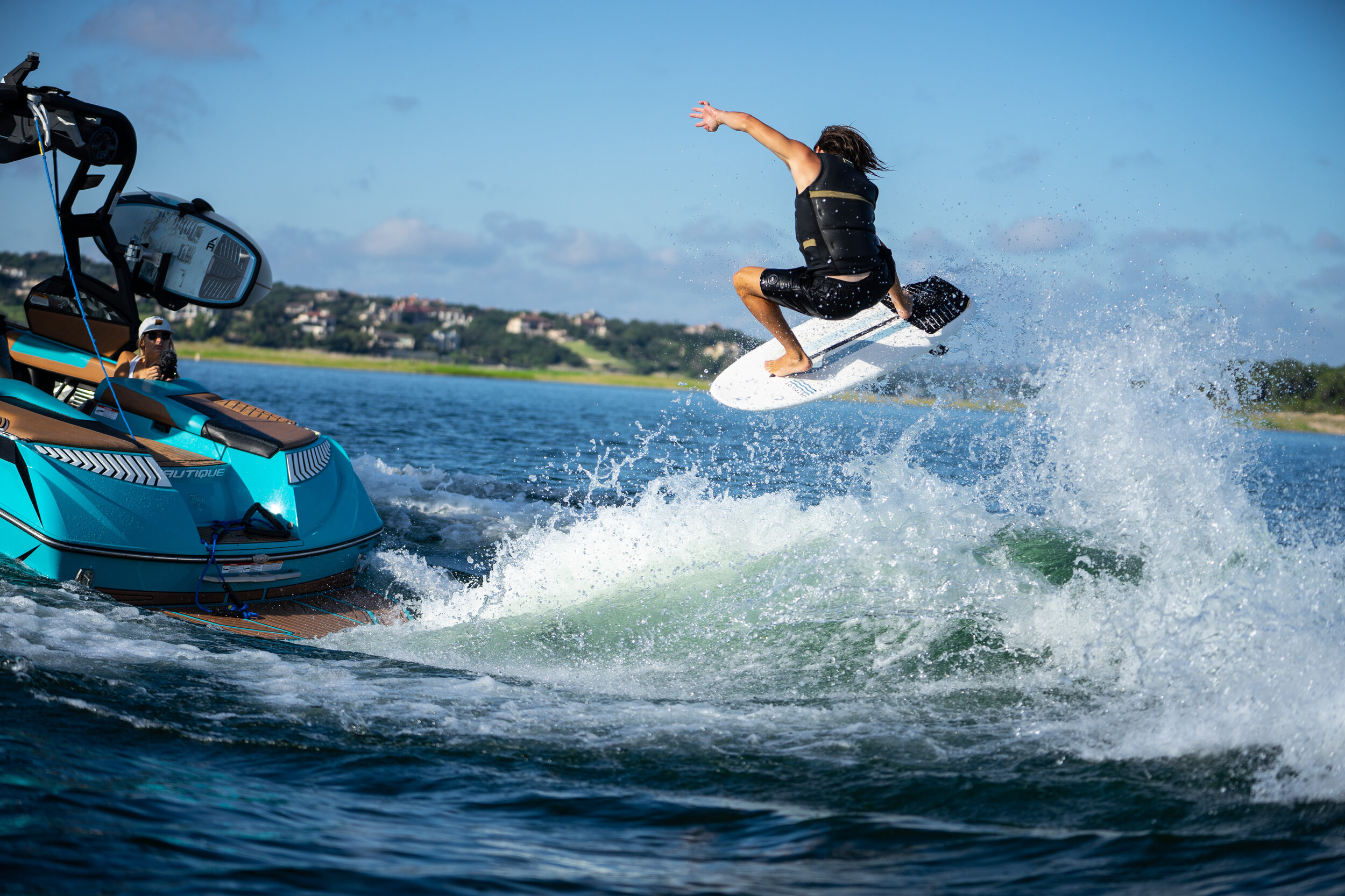 Wakesurfing, Thrilling watersport, Professional filmer, Captivating footage, 2500x1670 HD Desktop