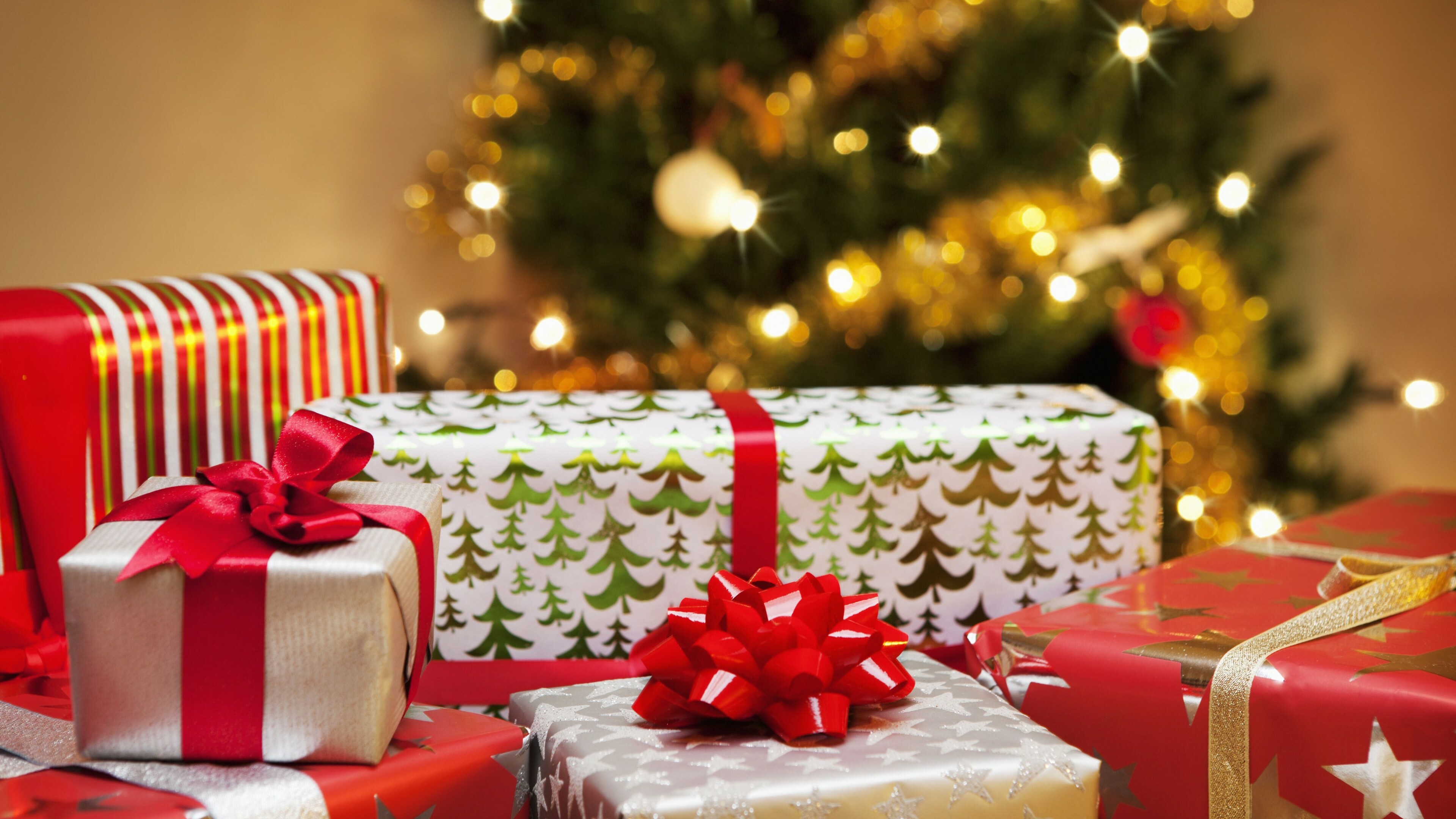 Christmas, Gifts Wallpaper, 3840x2160 4K Desktop