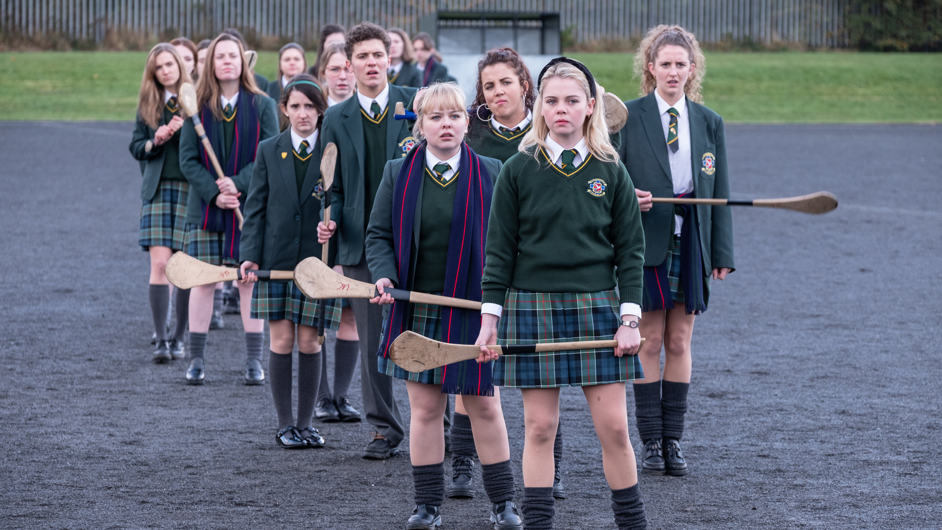 Derry Girls TV Series, Lighter side of Derry, Conflict zone humor, Unique perspective, 3000x1690 HD Desktop