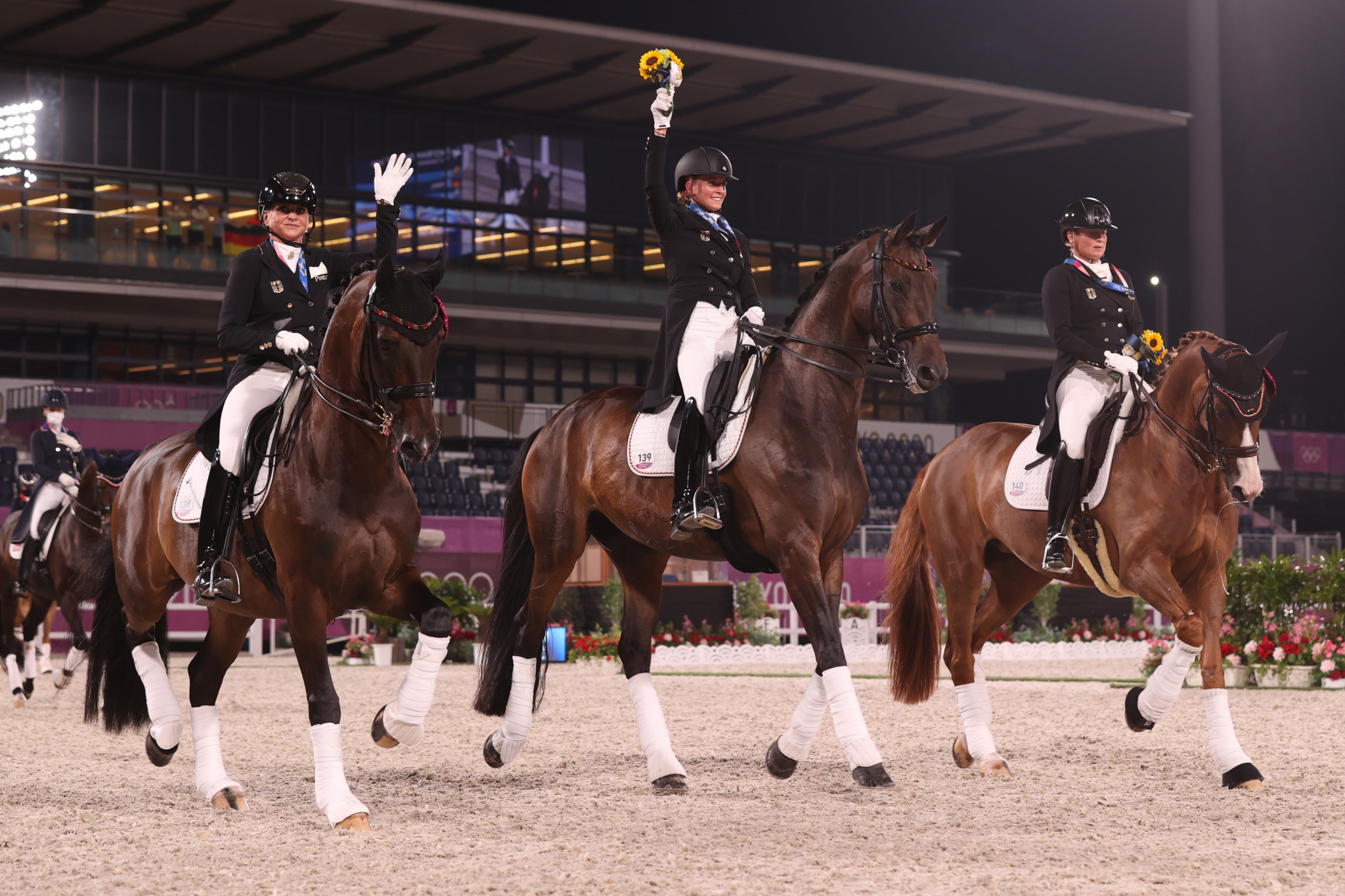 Dressage sports, Olympic dressage, Germany wins, Team gold medal, 2050x1370 HD Desktop