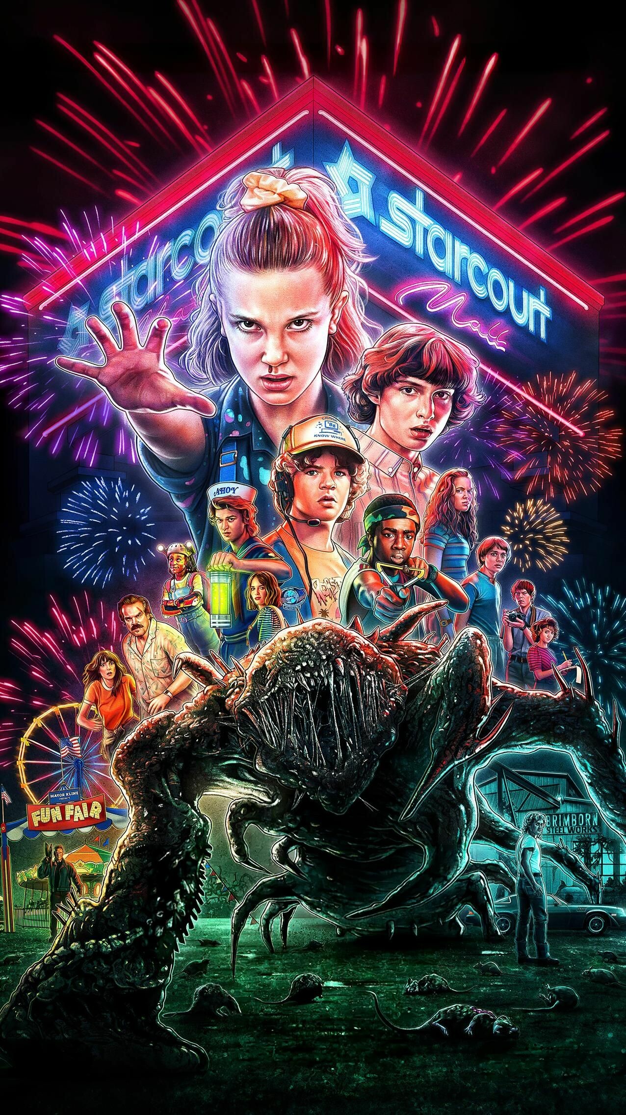 Stranger Things, Phone wallpaper, Moviemania, Stranger Things poster, 1280x2270 HD Phone