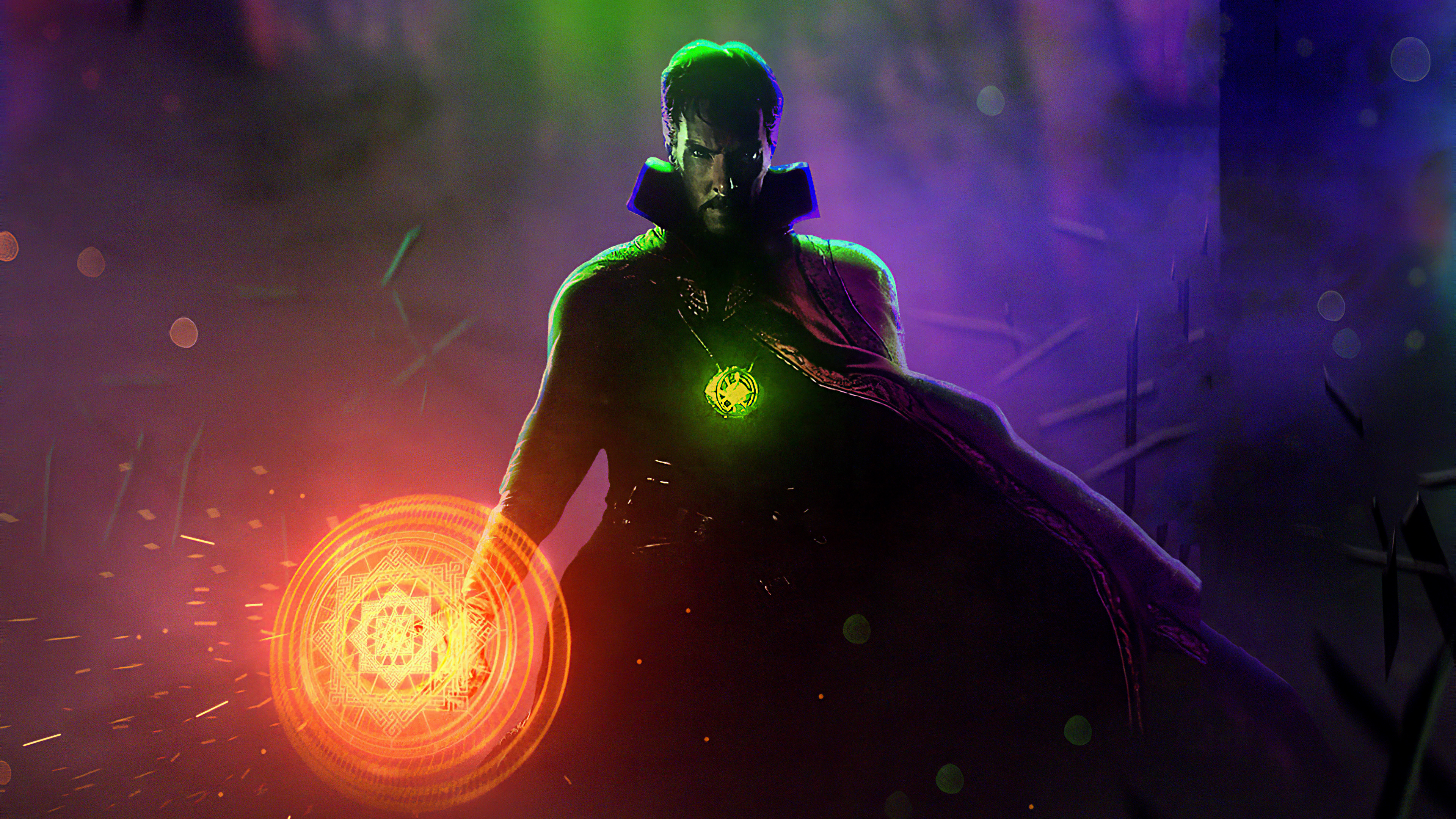 Benedict Cumberbatch, Doctor Strange, Vivid wallpapers, Cinematic visuals, 3840x2160 4K Desktop