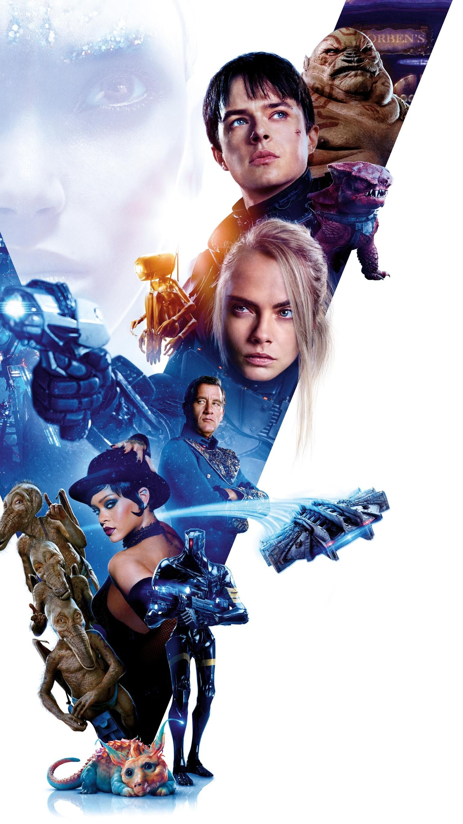 Dane DeHaan movies, Valerian cityscape, Luc Besson, 1540x2740 HD Phone