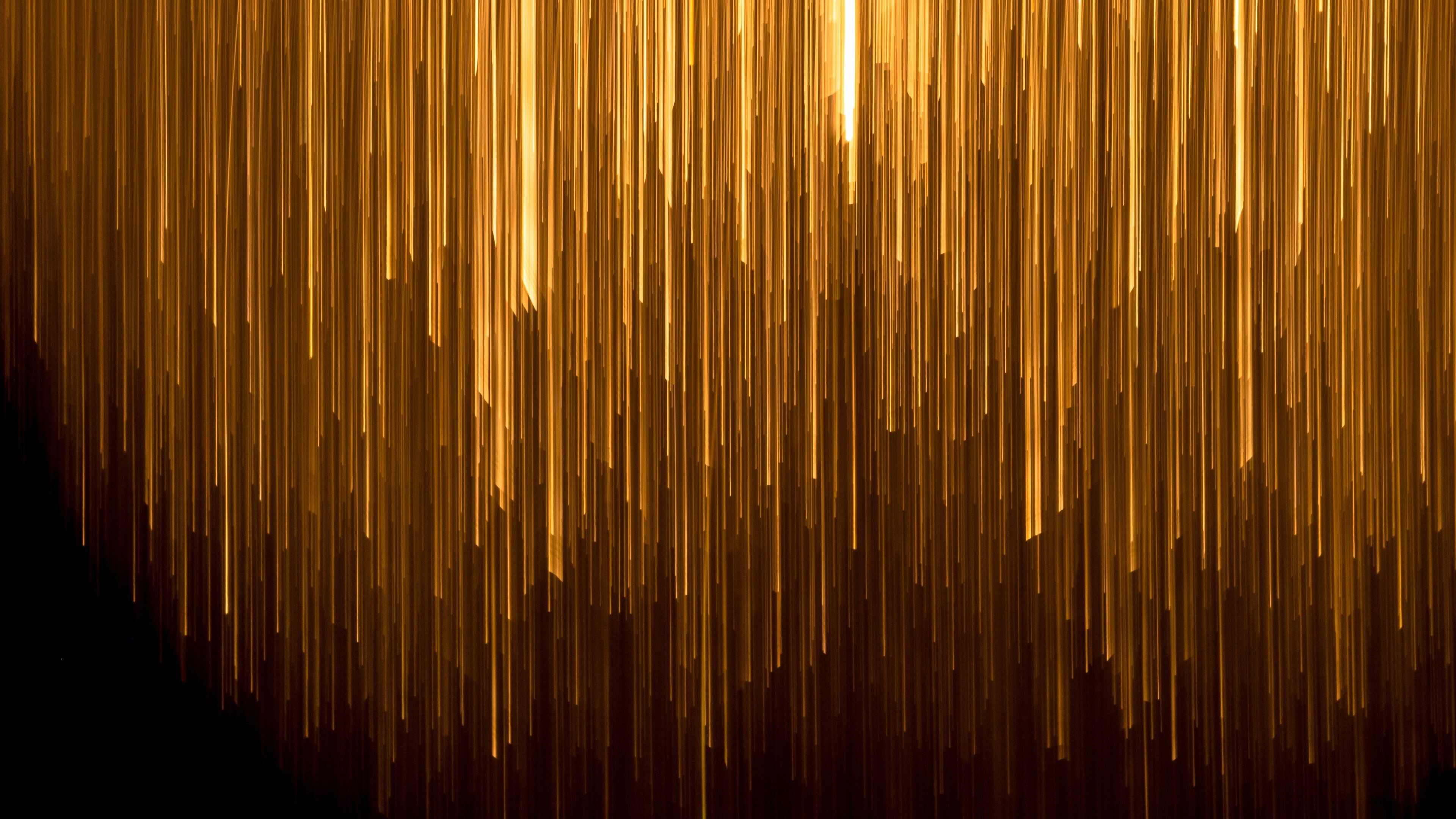 Gold lights, Abstract wallpapers, Artistic glow, Stylish backgrounds, 3840x2160 4K Desktop