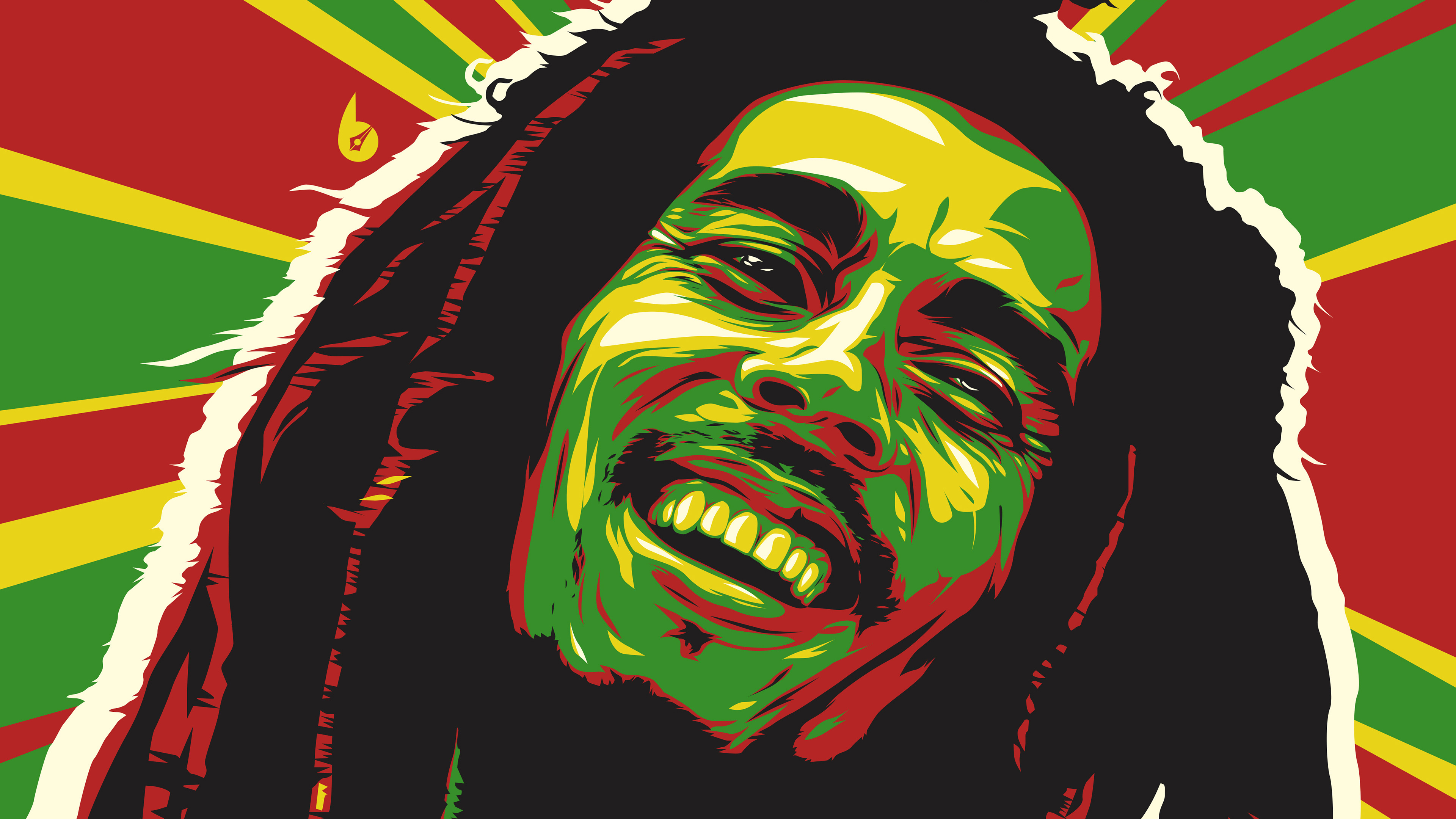 Bob Marley, Celebs, Abstract, 4K Wallpapers, 3840x2160 4K Desktop