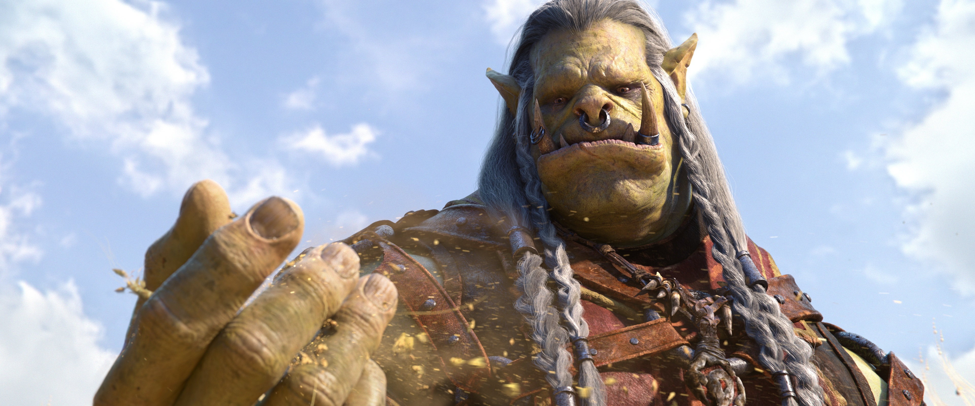 Orc World of Warcraft wallpaper, High-resolution image, Impressive artwork, Epic fantasy, 3840x1600 Dual Screen Desktop