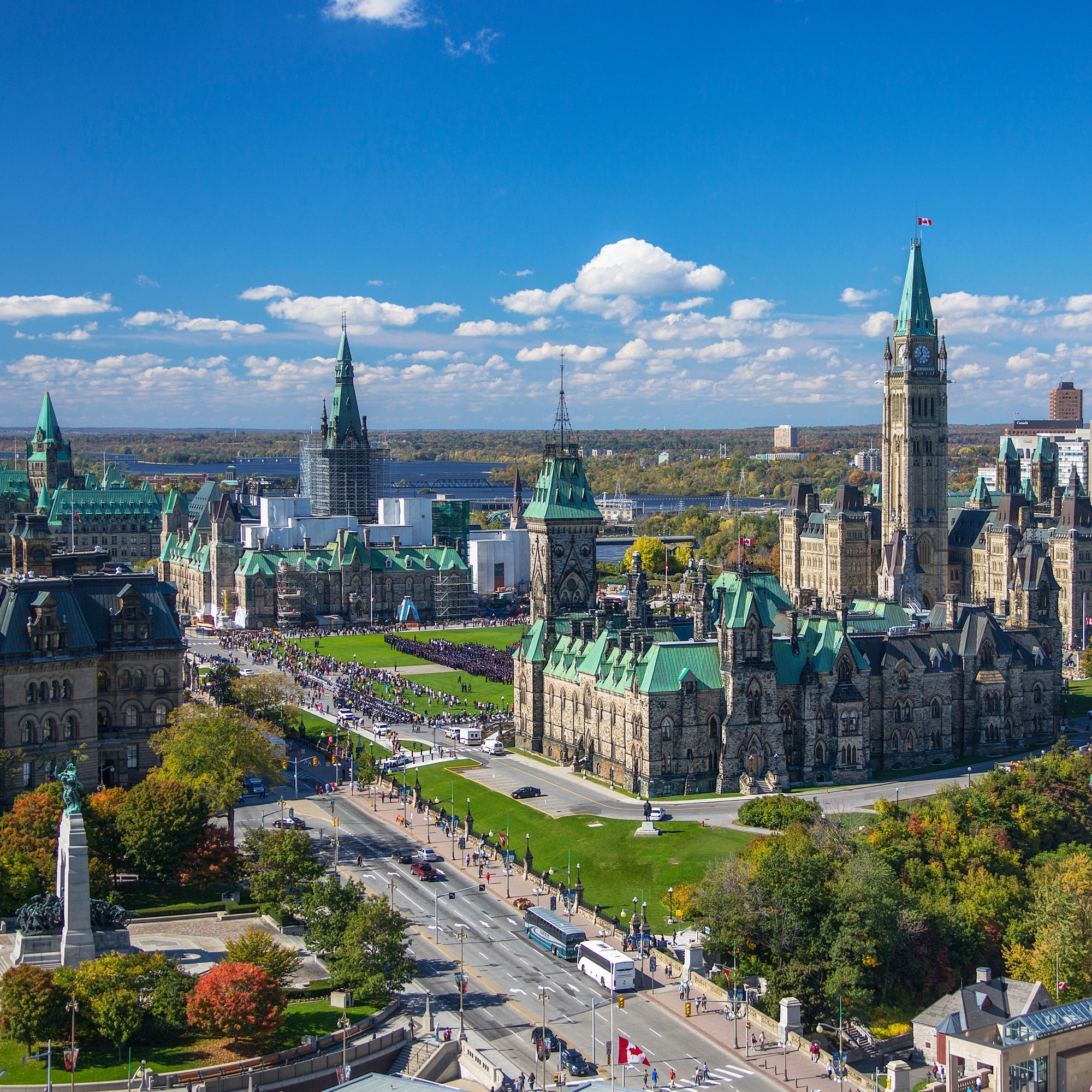 Parliament Hill, Ottawa Wallpaper, 2000x2000 HD Phone