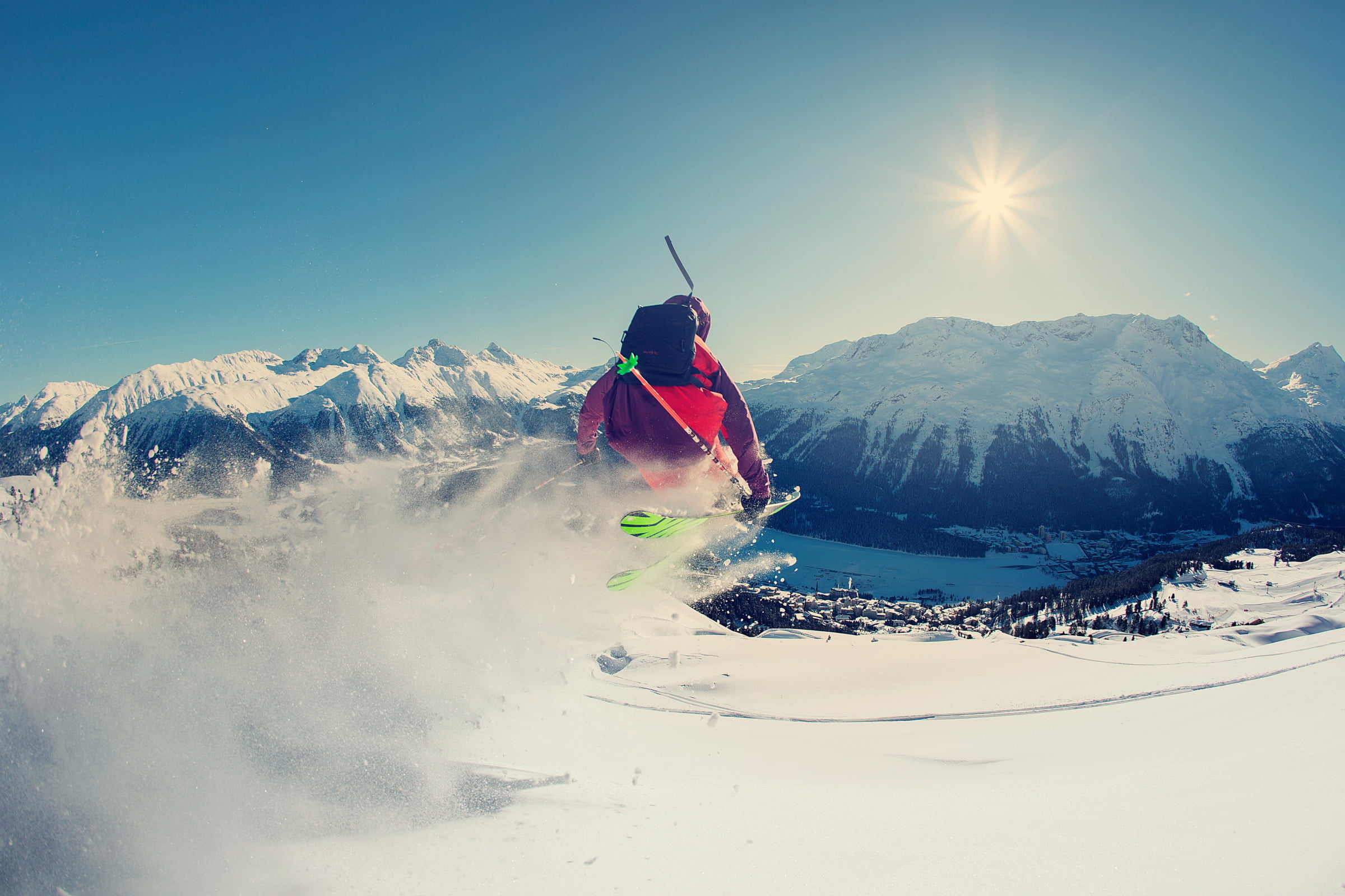 St. Moritz, Alpine Skiing Wallpaper, 2400x1600 HD Desktop