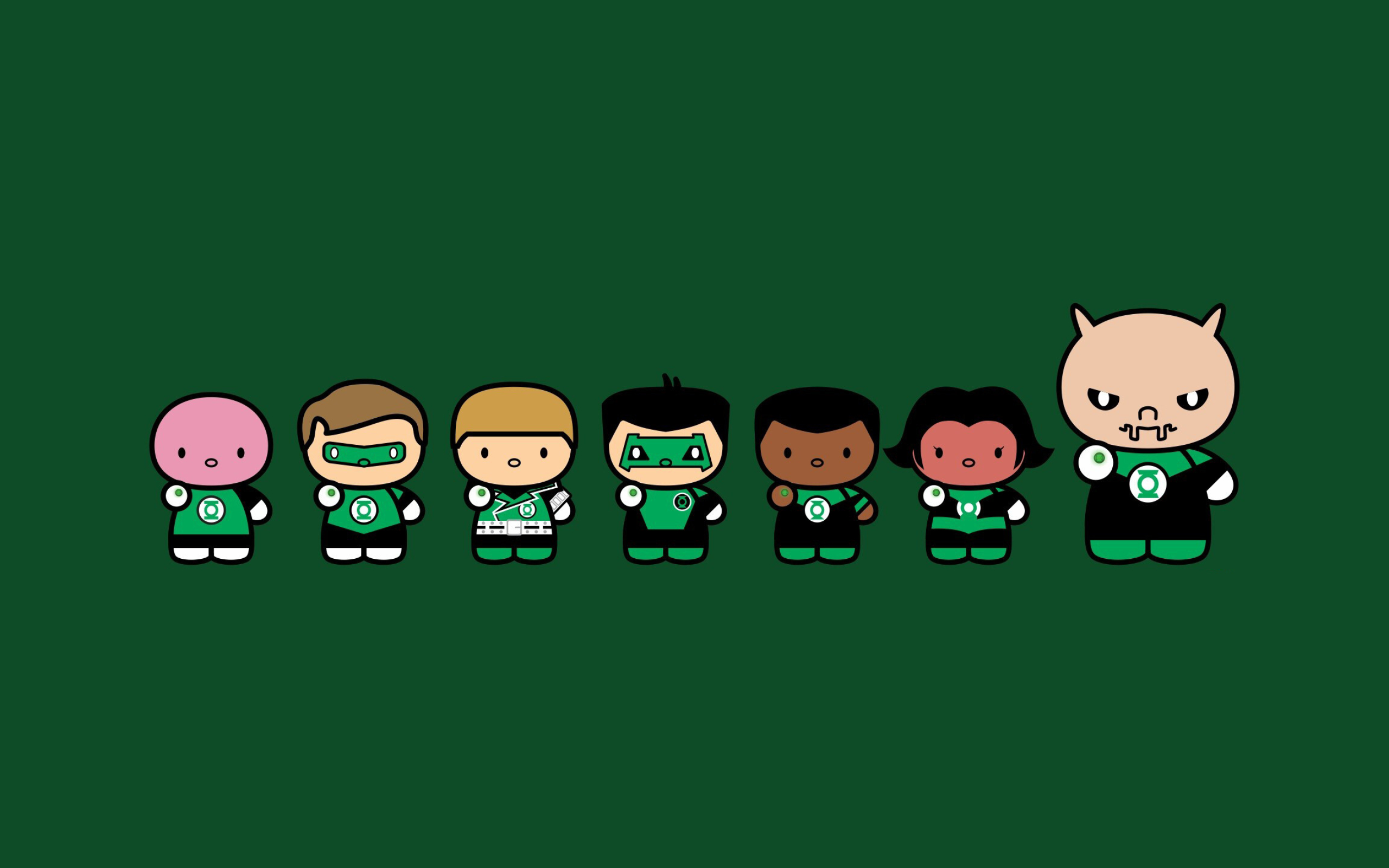 Chibi, Green Lantern Wallpaper, 2560x1600 HD Desktop