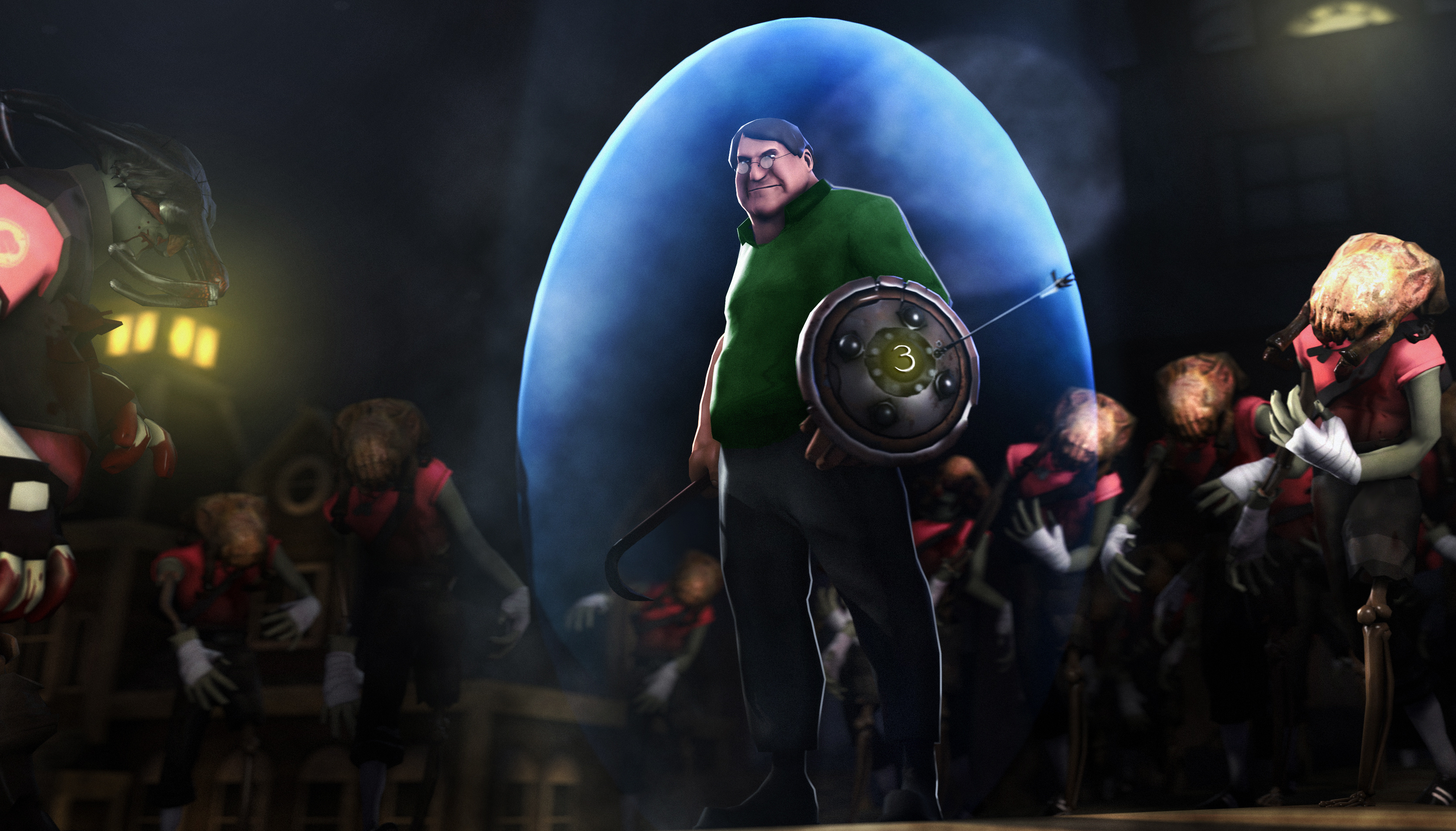 Gabe Newell (Gaming), Zombie wallpaper, Valve-themed fantasy, 3340x1910 HD Desktop