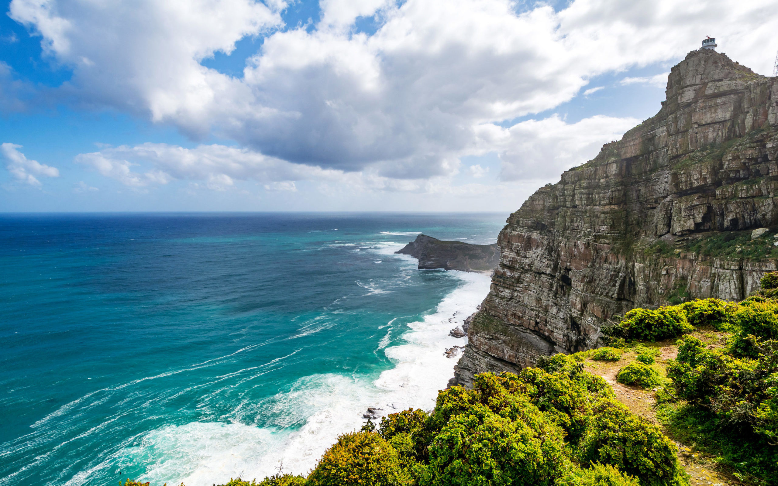 Cape of Good Hope, Strong waves, South Africa beach, Wallpapers, 2560x1600 HD Desktop