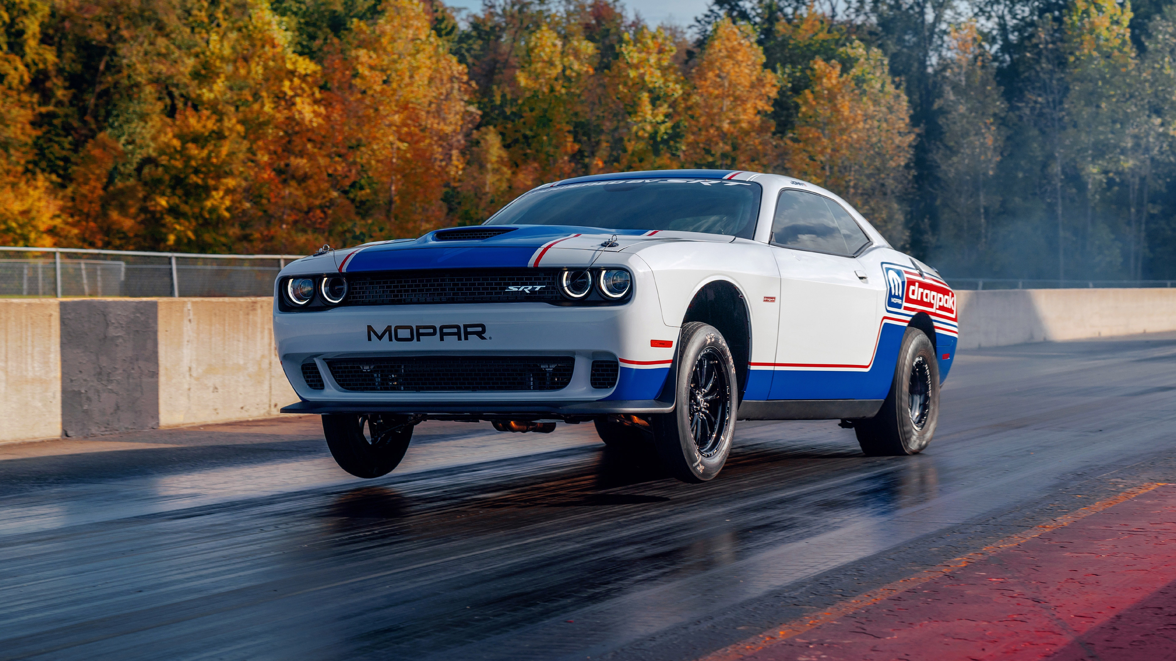 Challenger SRT, Drag Racing Wallpaper, 3840x2160 4K Desktop