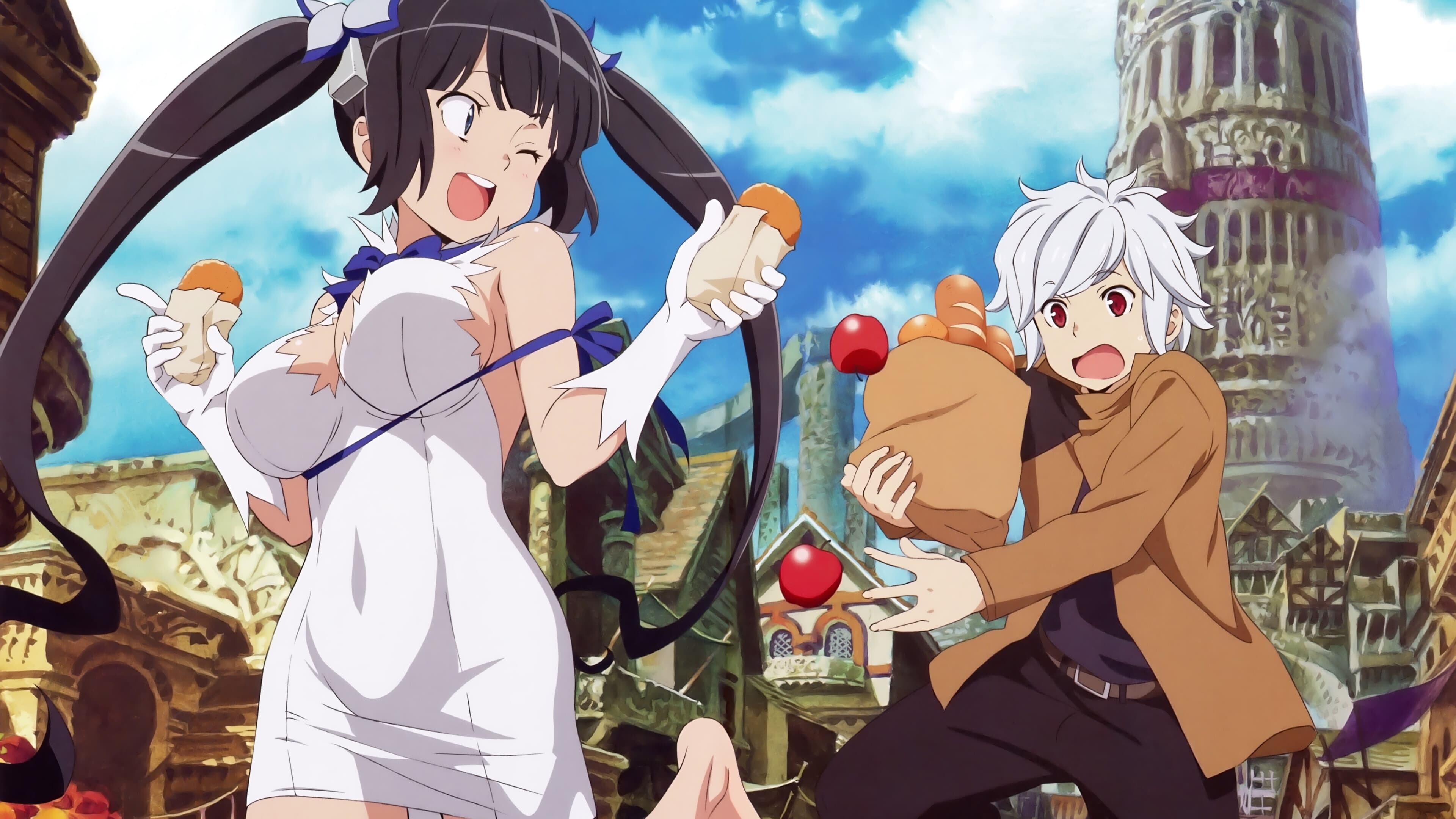 Is It Wrong to Try to Pick Up Girls in a Dungeon?, Fantasy adventure, Movie database backdrops, Beautiful visuals, 3840x2160 4K Desktop