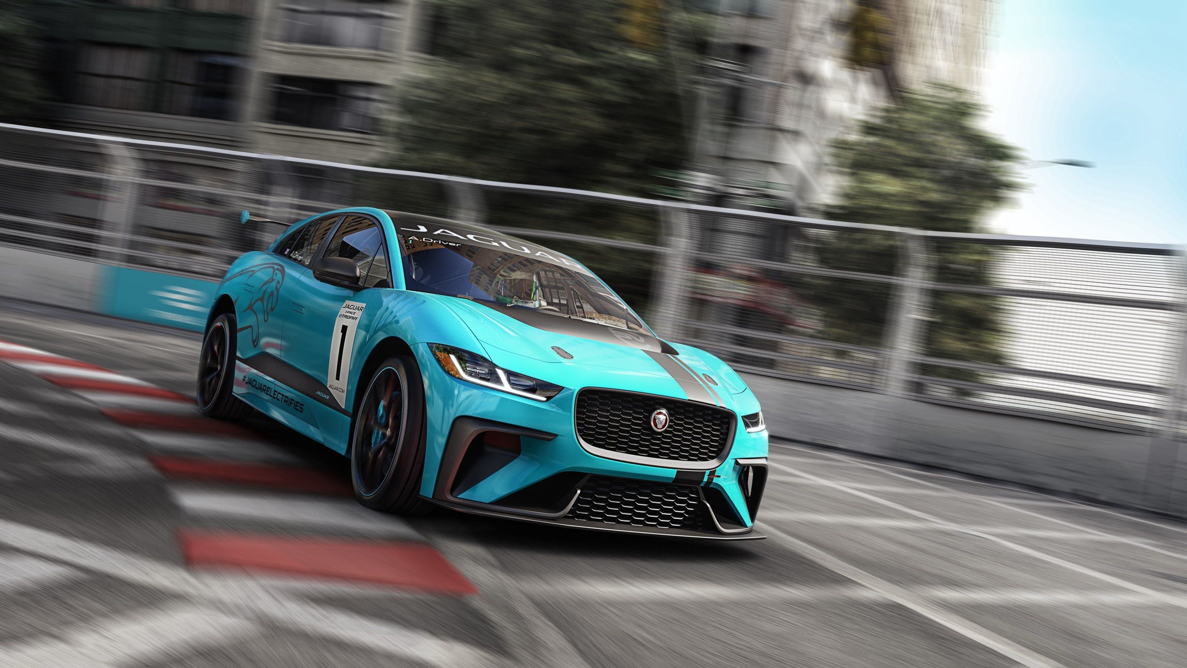 eTROPHY, Jaguar I-PACE Wallpaper, 3840x2160 4K Desktop