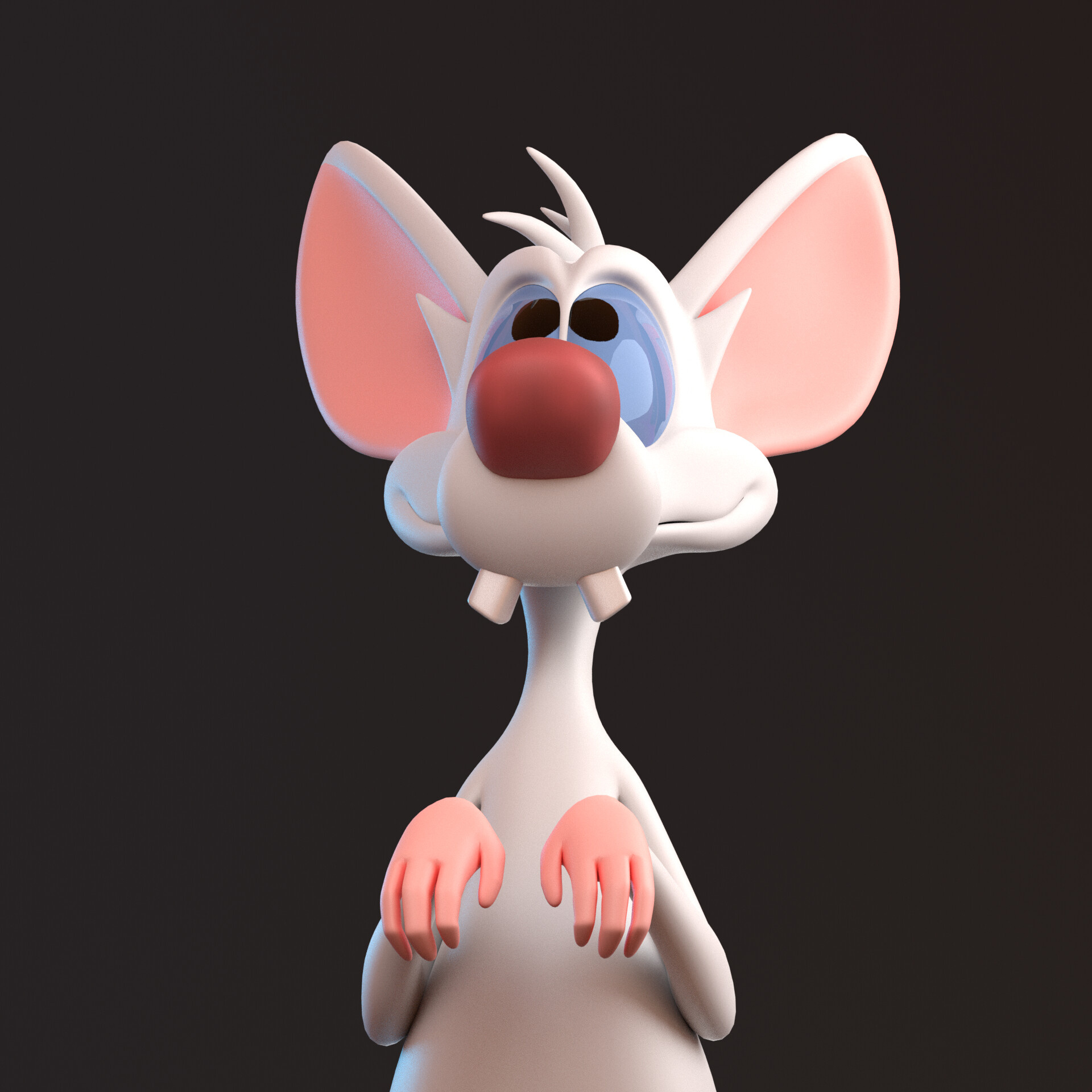 Pinky and the Brain art, Cartoon duo, Animated mischief, Comedic genius, 1920x1920 HD Phone