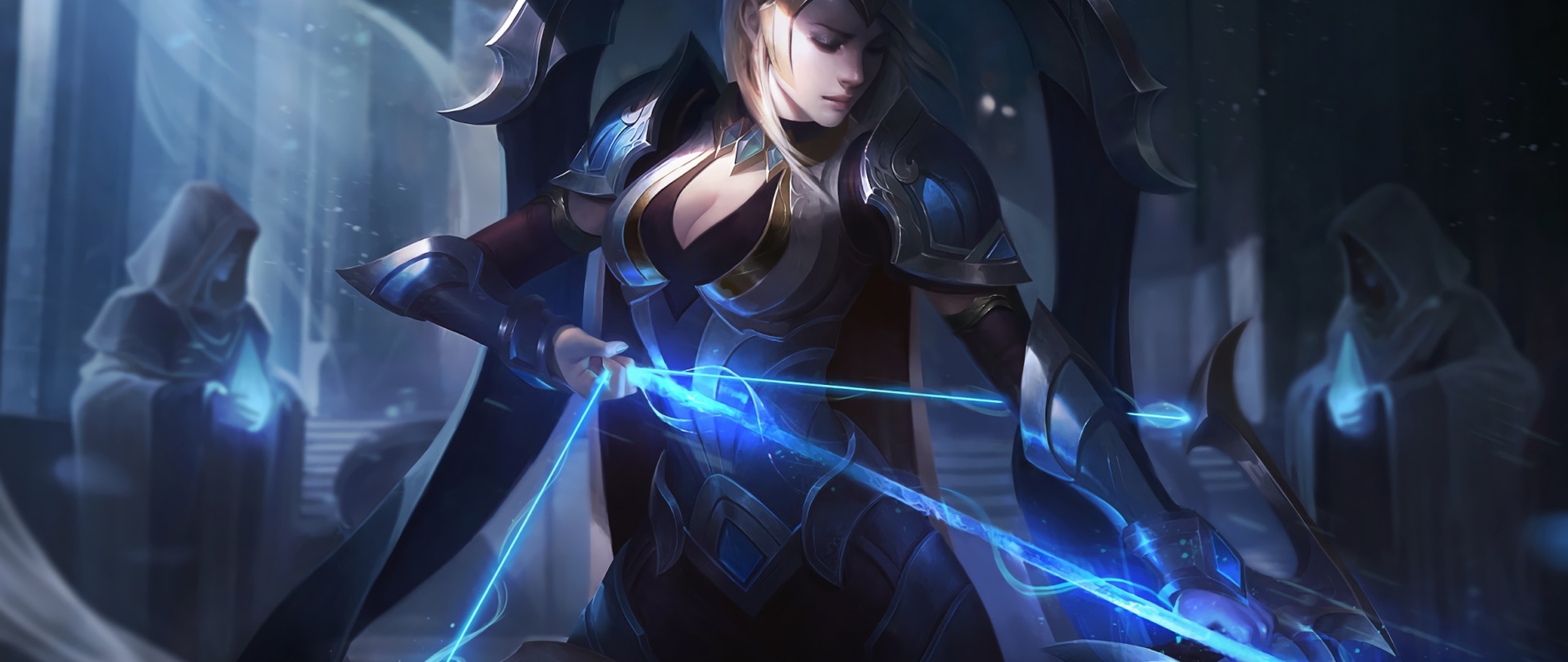 Ashe League of Legends, Warrior, HD 4K wallpaper, Gaming wallpaper, 2560x1080 Dual Screen Desktop