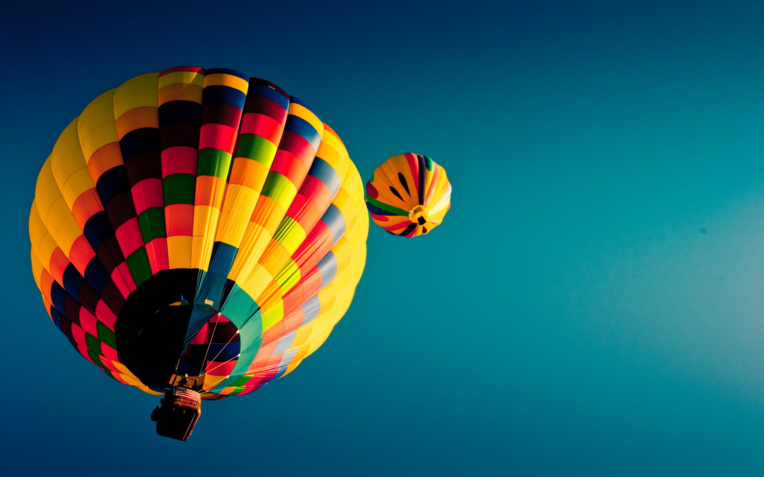 Assorted color balloons, Vibrant hues, Floating festival, Spectacular sight, 2560x1600 HD Desktop