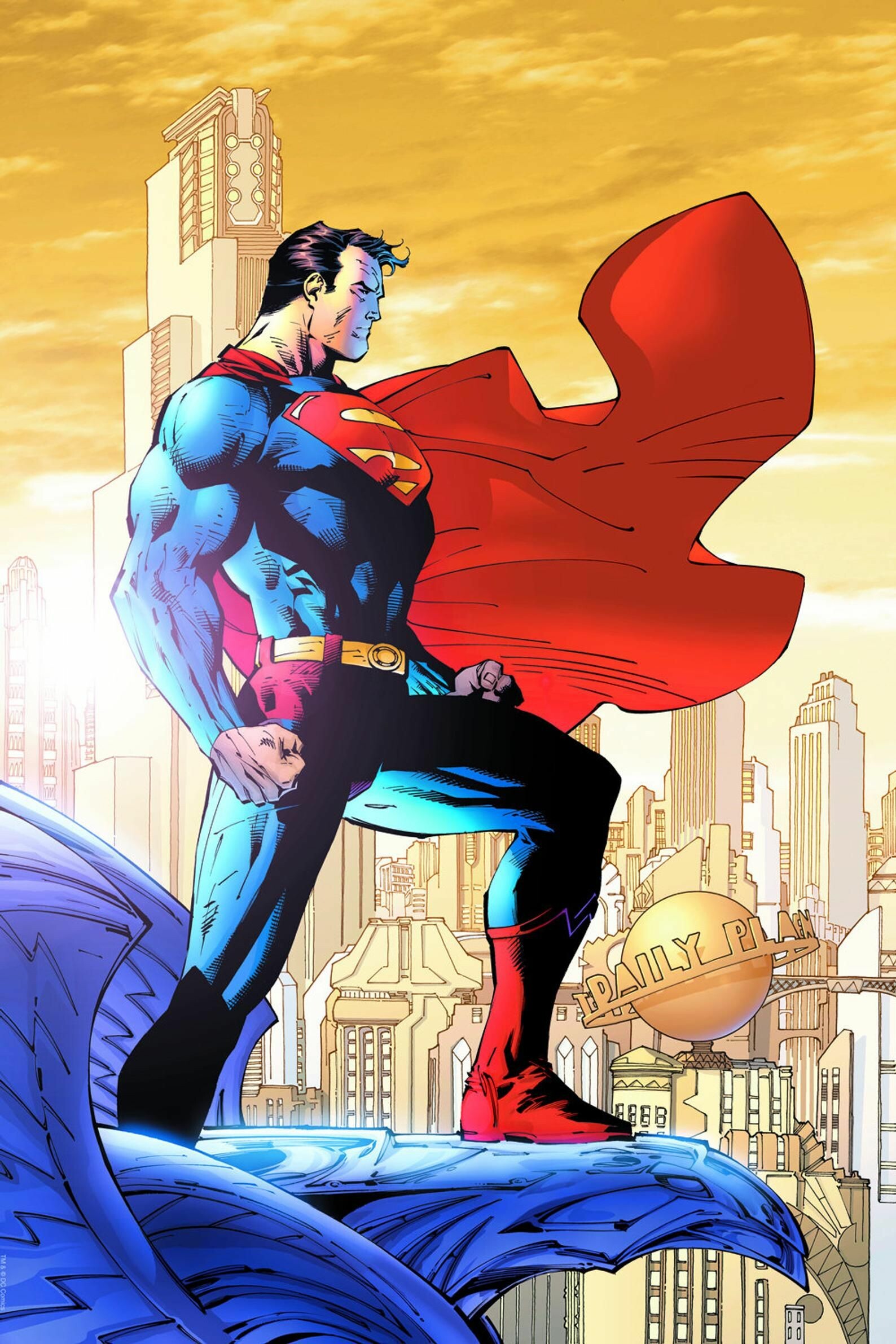 Superman, Jim Lee, For Tomorrow, Giclee on paper, 1590x2390 HD Phone