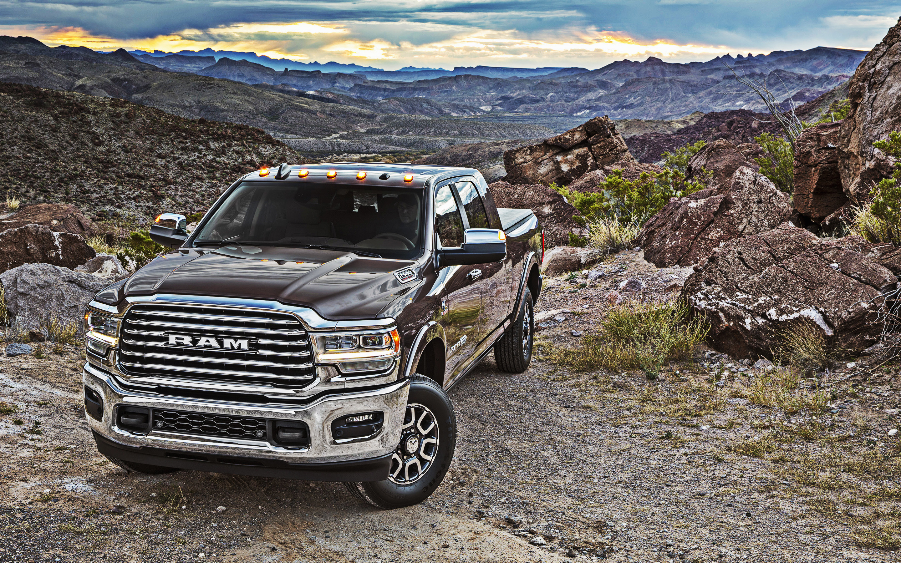 Ram 2500, New brown ram, American landscape, Heavy duty pickup truck, 2880x1800 HD Desktop