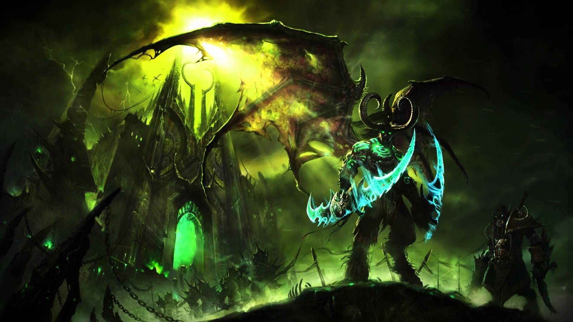 Illidan Stormrage, Warcraft Legion, World of Warcraft, Epic wallpaper, 1920x1080 Full HD Desktop