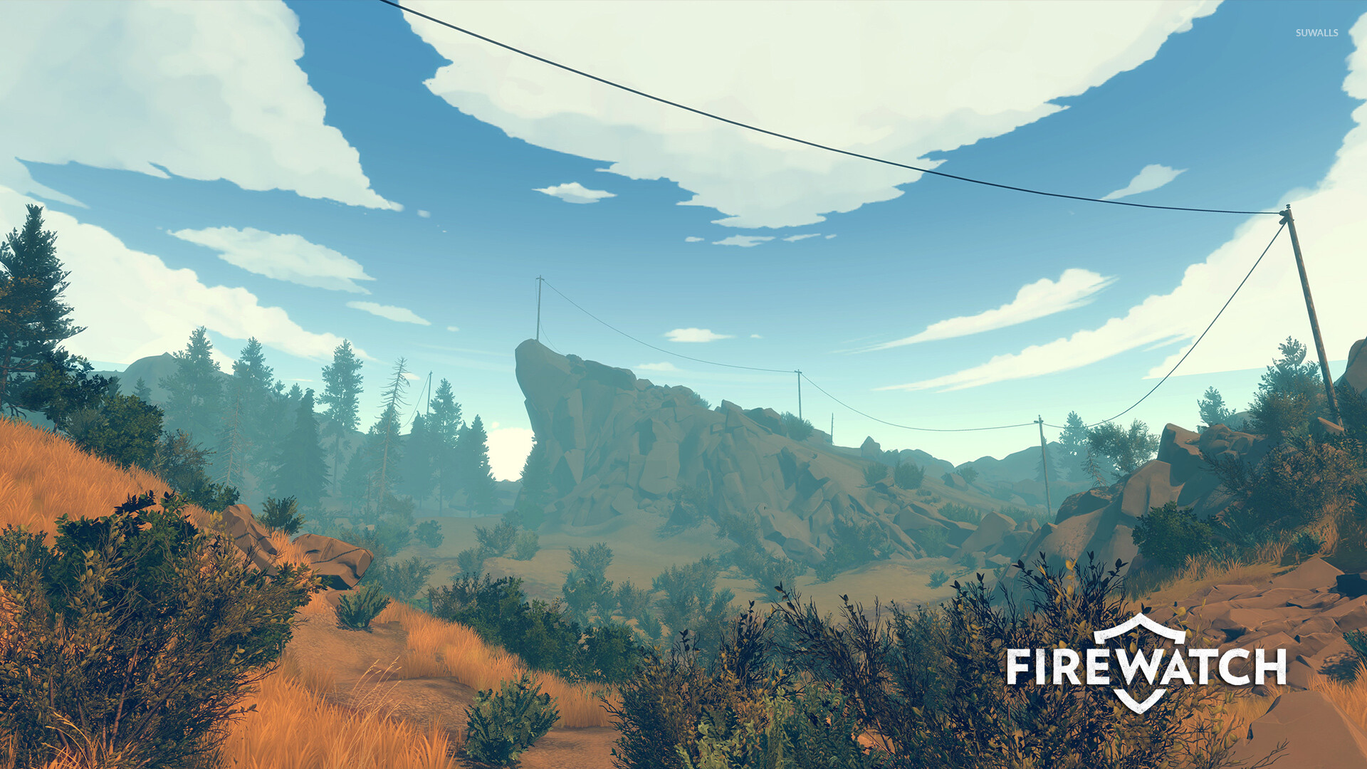 Utility pole forest firewatch, Gaming, 1920x1080 Full HD Desktop